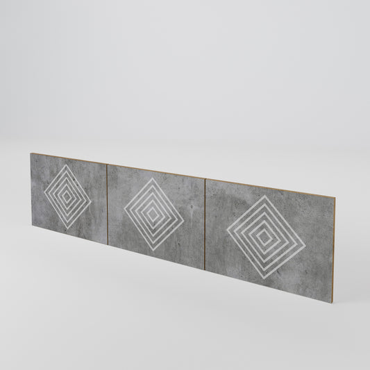 POLYGONAL ARTISTRY Conjunto de 3 Portas para Móvel de TV