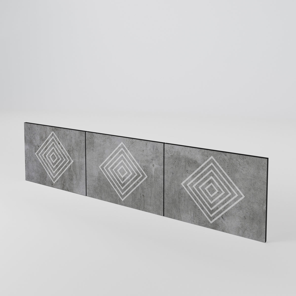 POLYGONAL ARTISTRY 3-Piece TV Cabinet Door Set