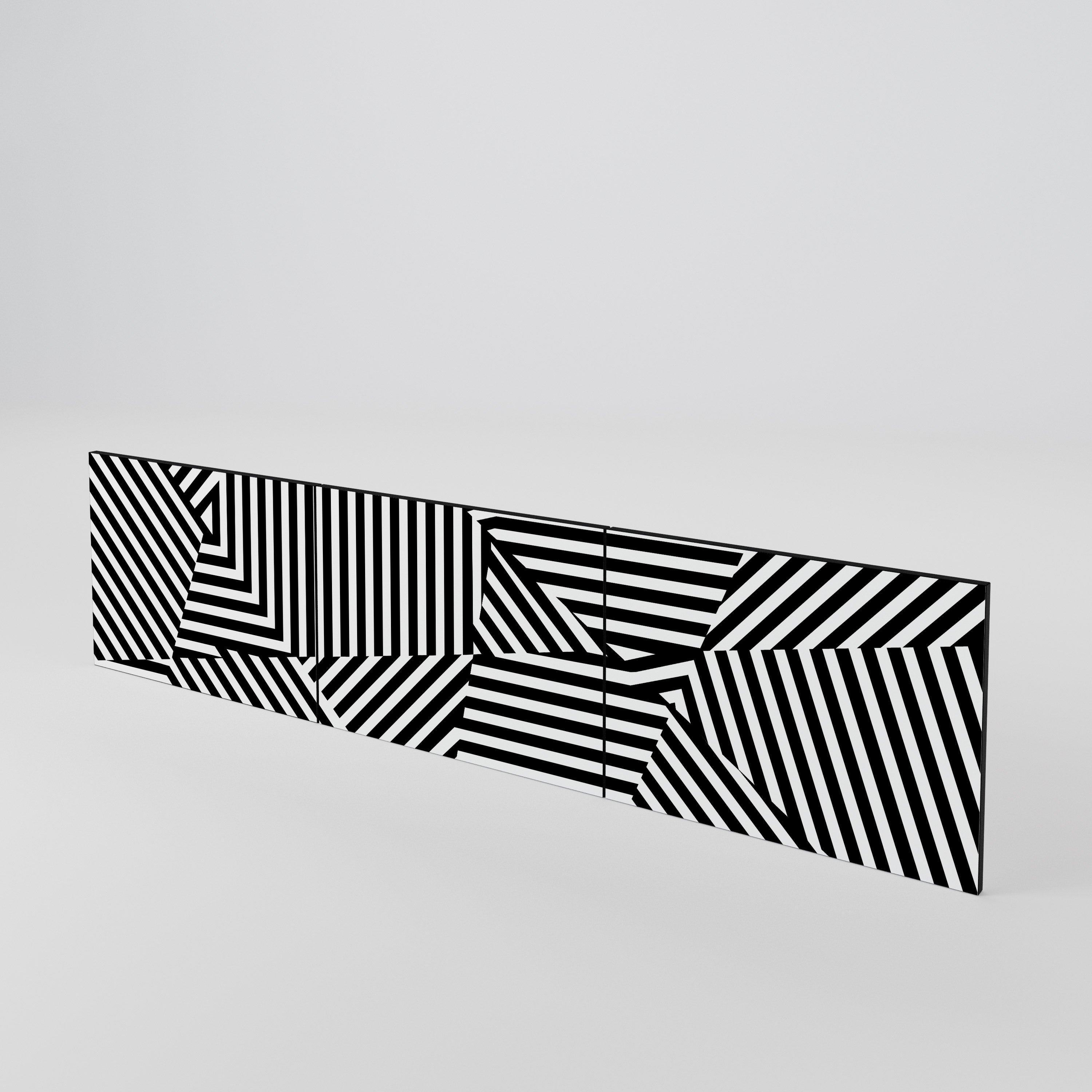 ILLUSIONARY LATTICE Conjunto de 3 Portas para Móvel de TV