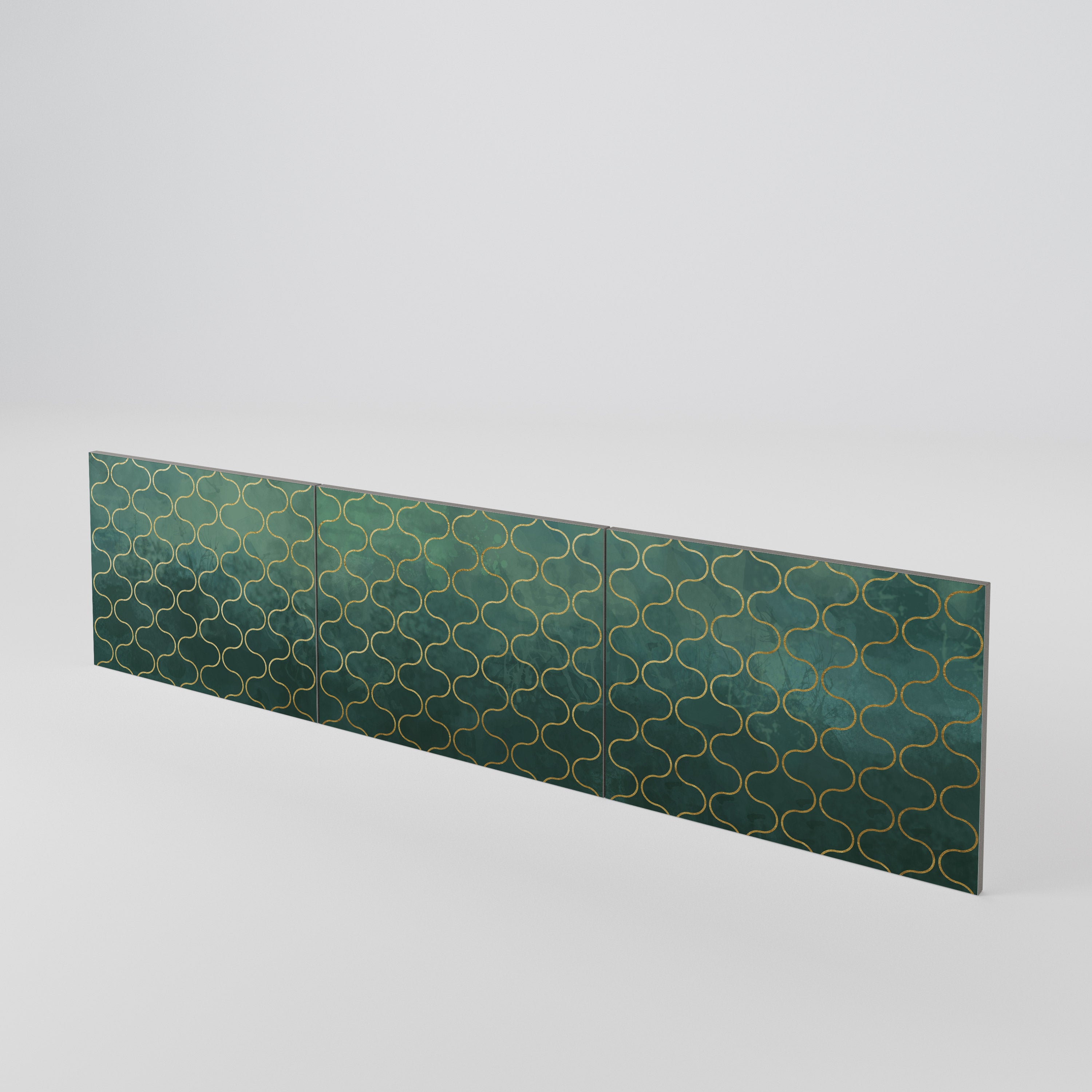 TESSELATED GREENERY Conjunto de 3 Portas para Móvel de TV