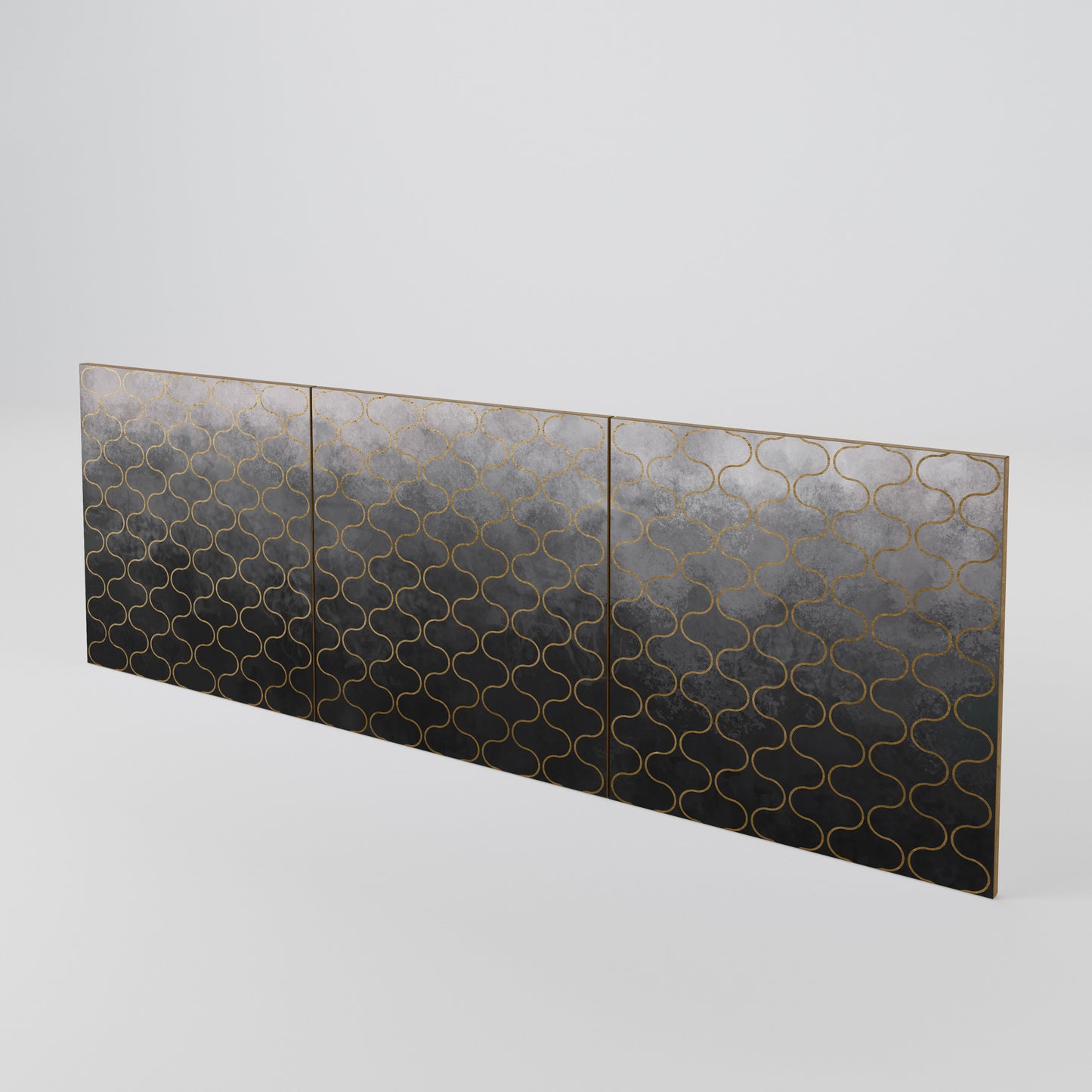 TESSELATED GRAYISH Conjunto de 3 Portas para Aparador