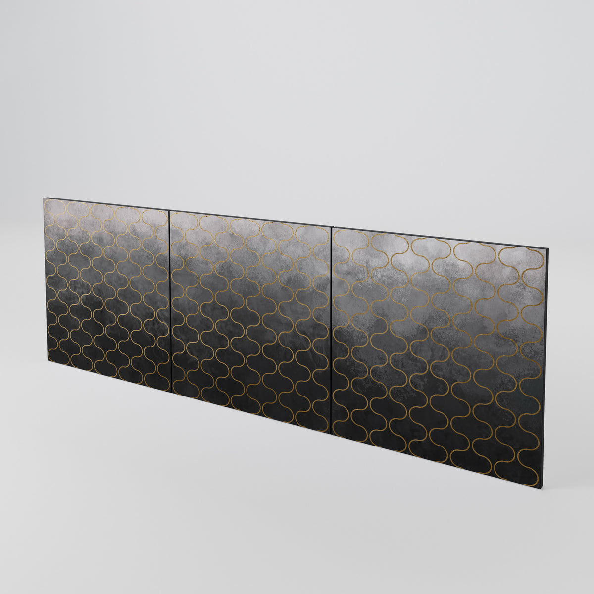 TESSELATED GRAYISH Conjunto de 3 Portas para Aparador