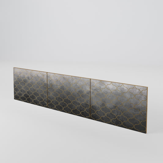 TESSELATED GRAYISH 3-Piece TV Cabinet Door Set