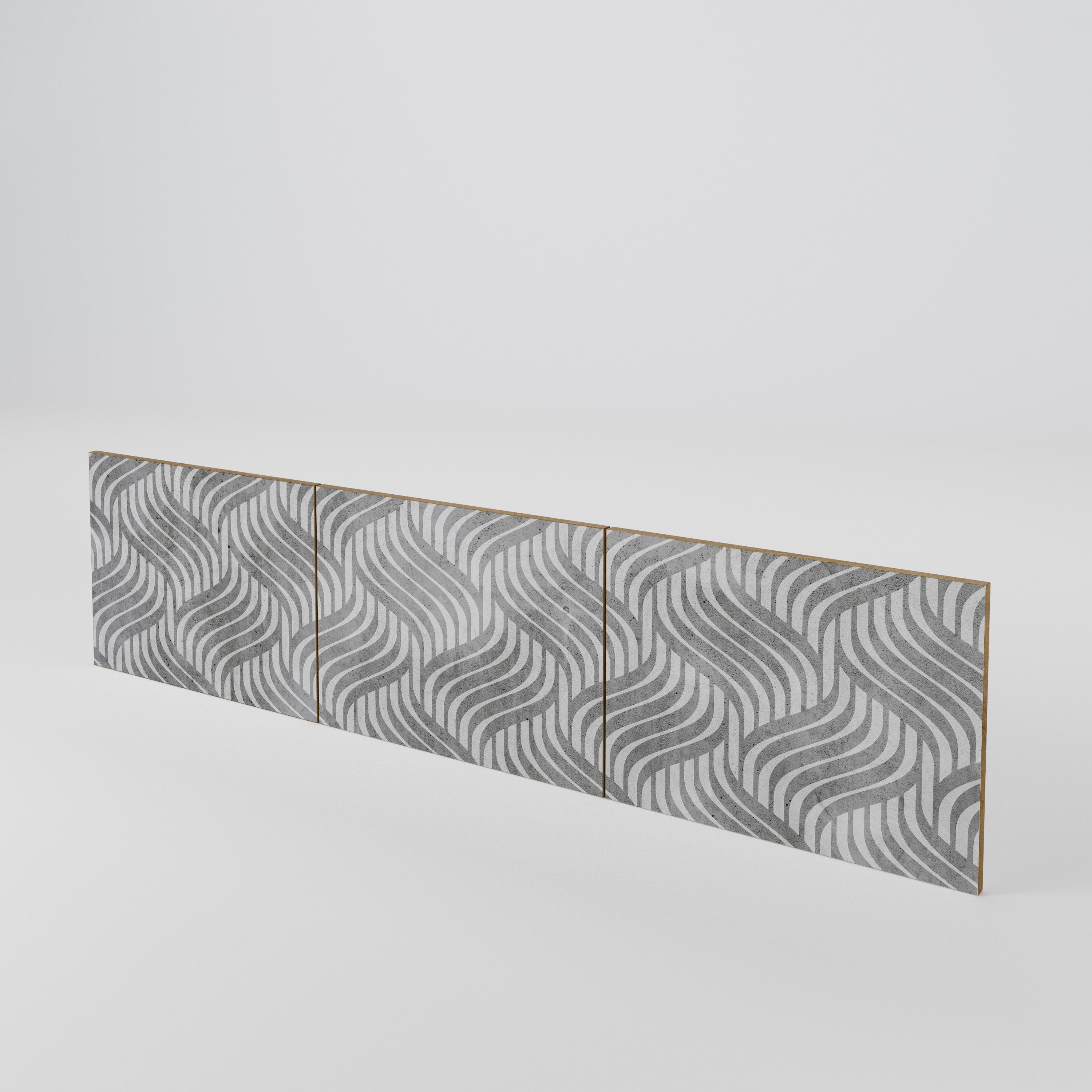 CONCRETE MOVEMENT Conjunto de 3 Portas para Móvel de TV