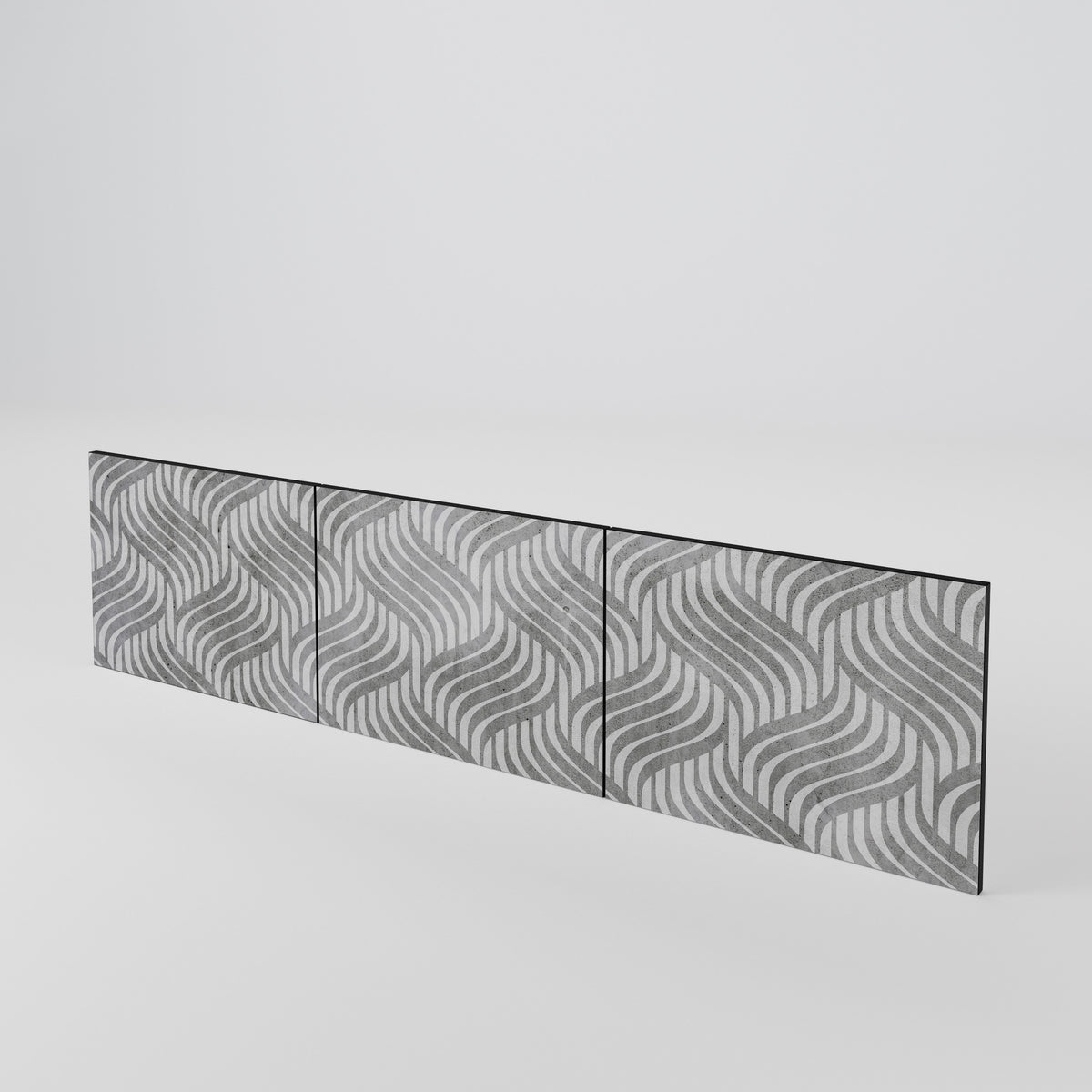 CONCRETE MOVEMENT Conjunto de 3 Portas para Móvel de TV