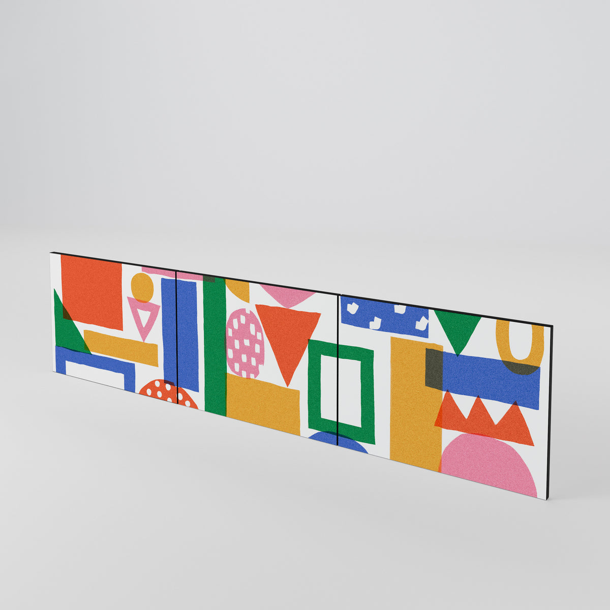 GEOMETRIC GLIMMER Conjunto de 3 Portas para Móvel de TV