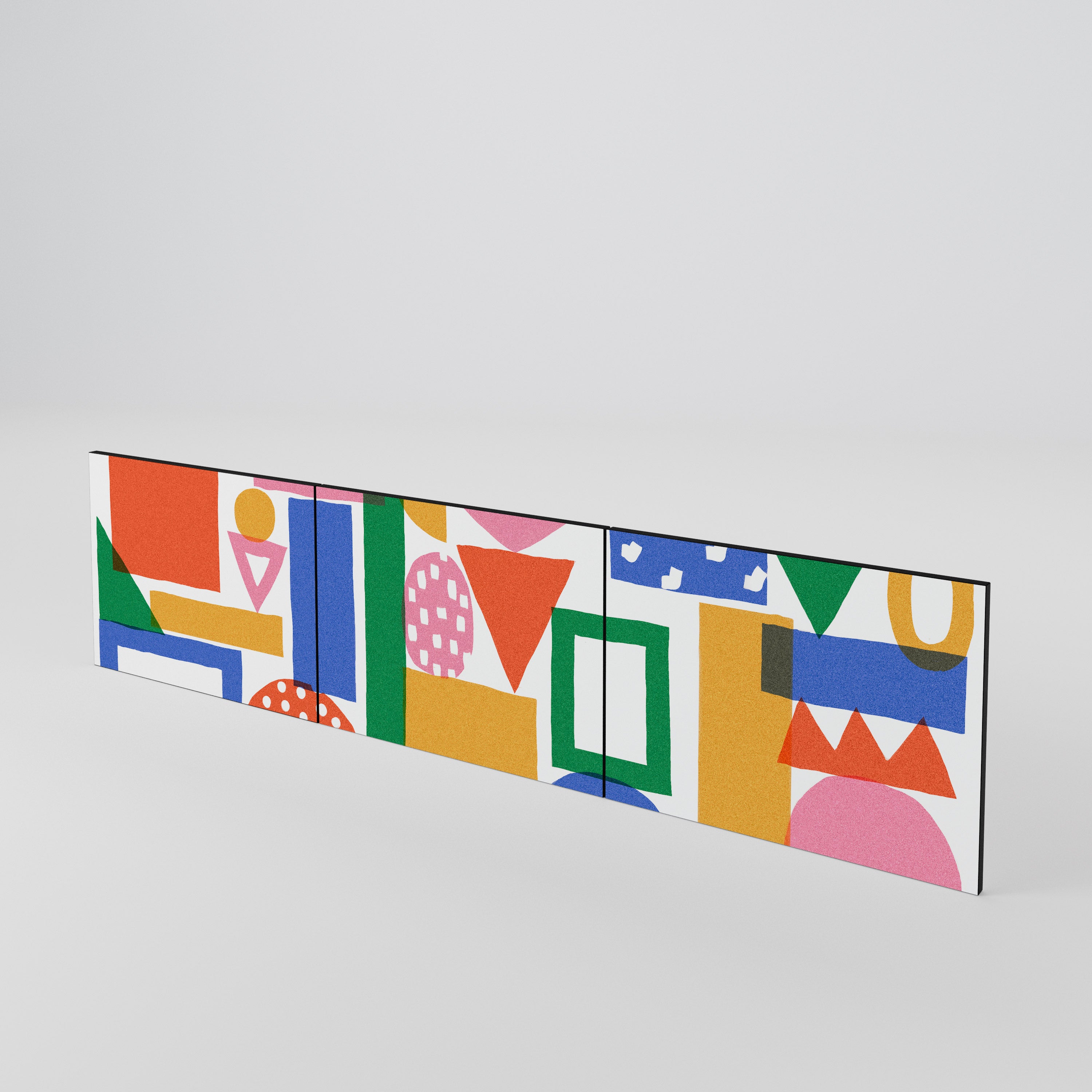 GEOMETRIC GLIMMER Conjunto de 3 Portas para Móvel de TV