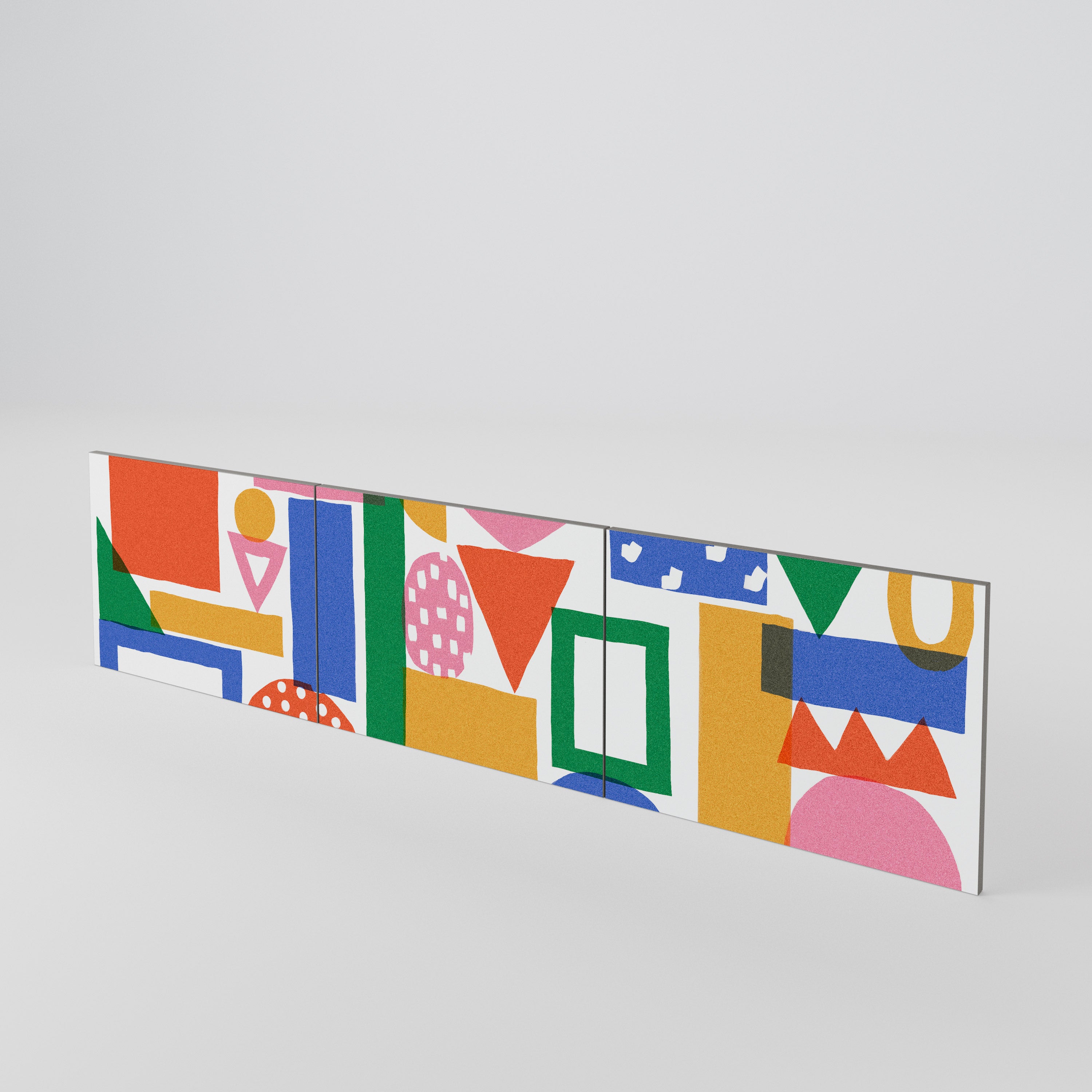 GEOMETRIC GLIMMER Conjunto de 3 Portas para Móvel de TV