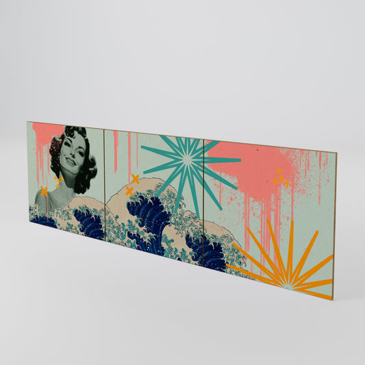 KANAGAWA BEAUTY Conjunto de 3 Portas para Aparador