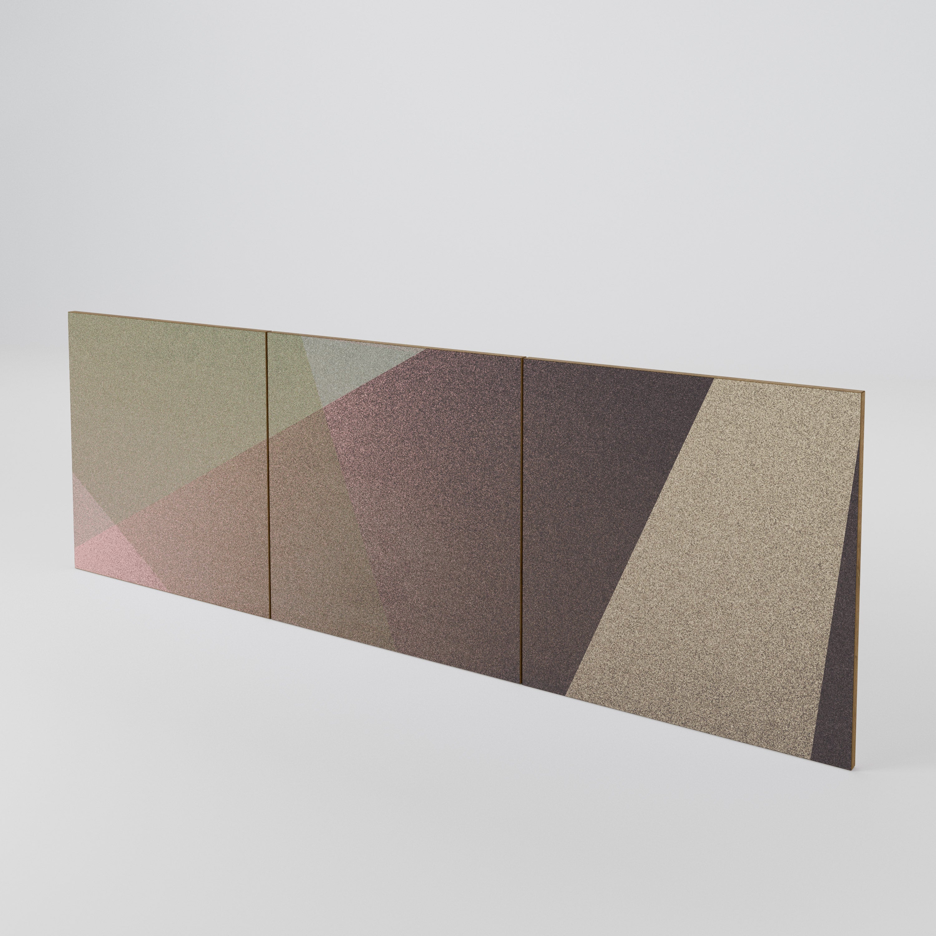 BEIGE GEOMETRY Conjunto de 3 Portas para Aparador