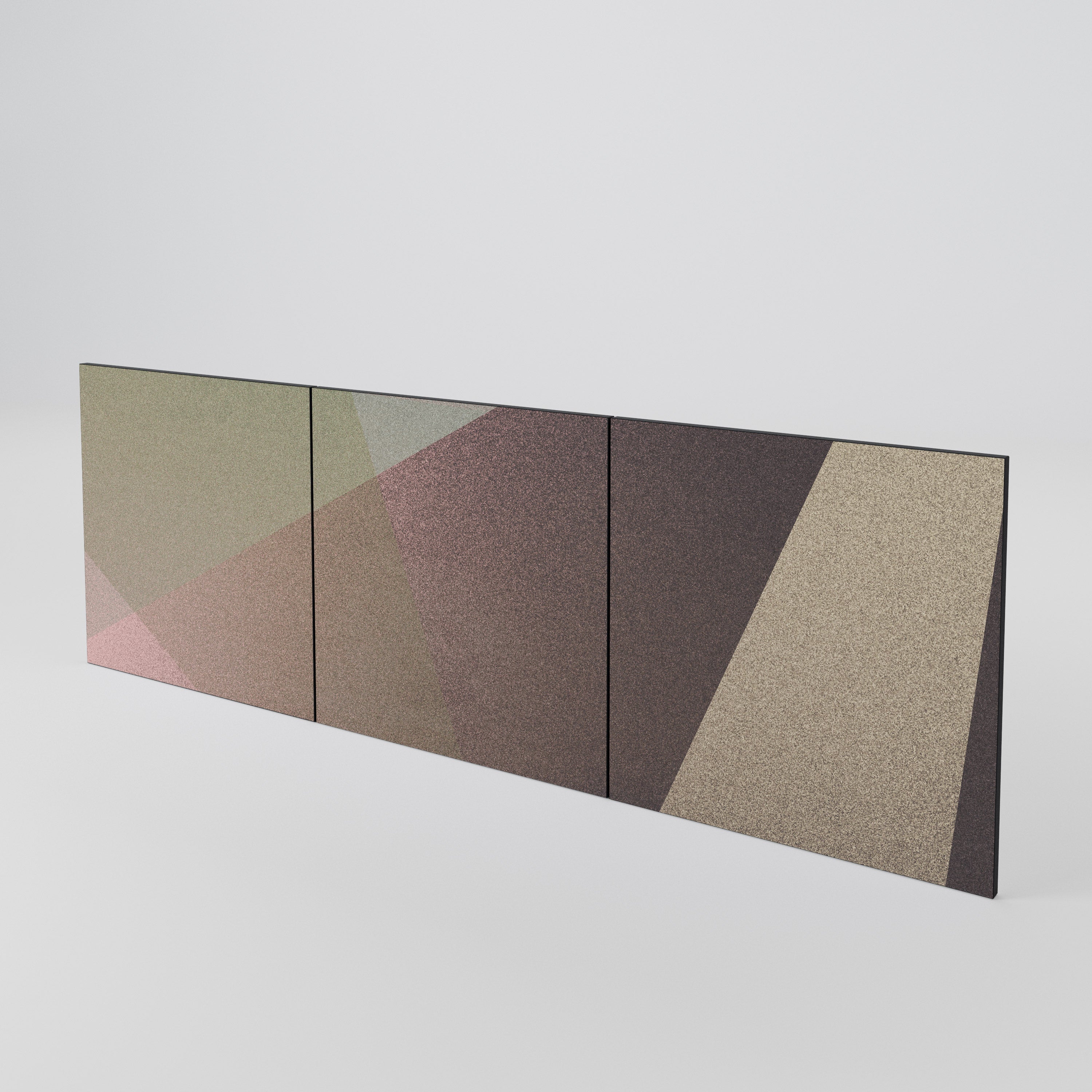 BEIGE GEOMETRY Conjunto de 3 Portas para Aparador