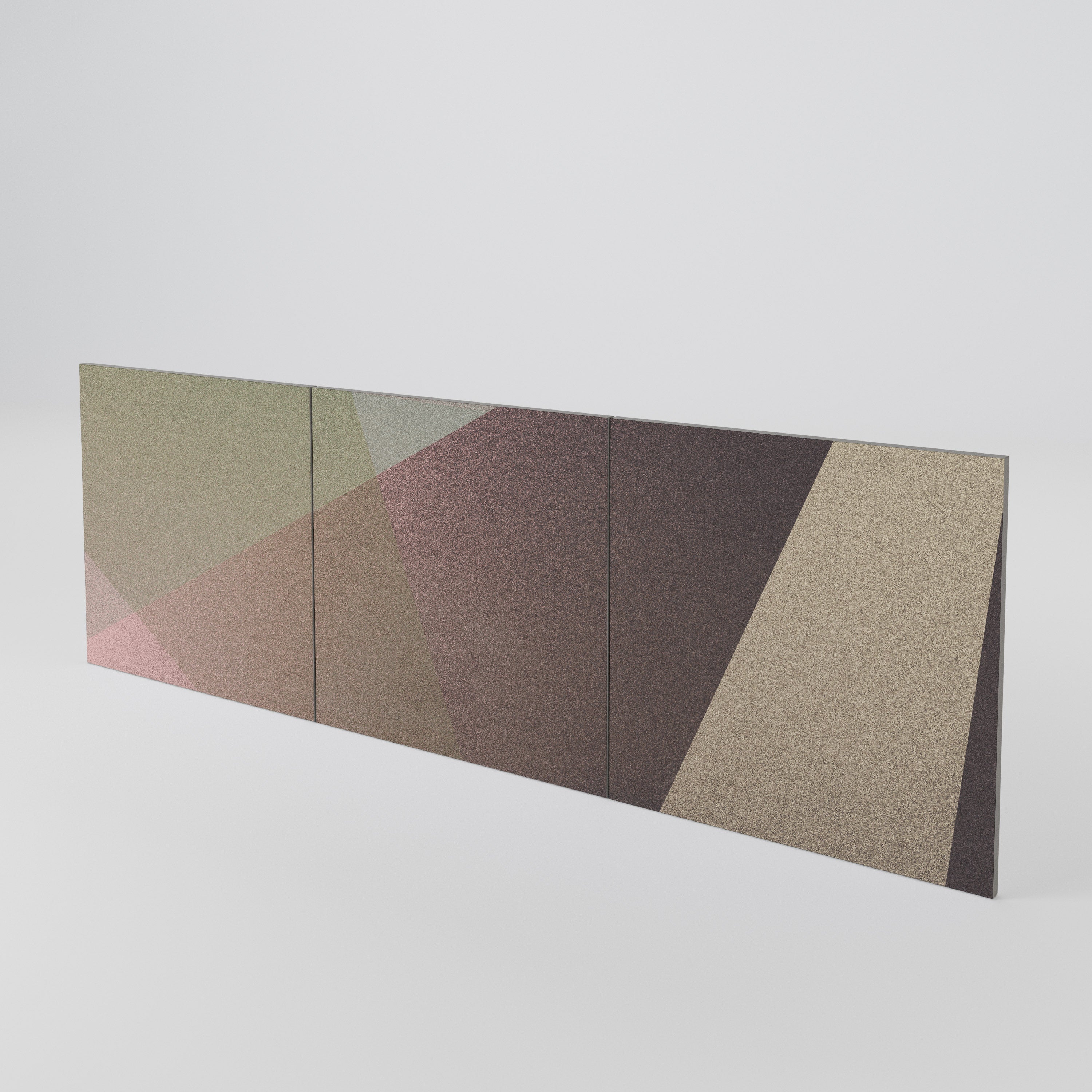 BEIGE GEOMETRY Conjunto de 3 Portas para Aparador