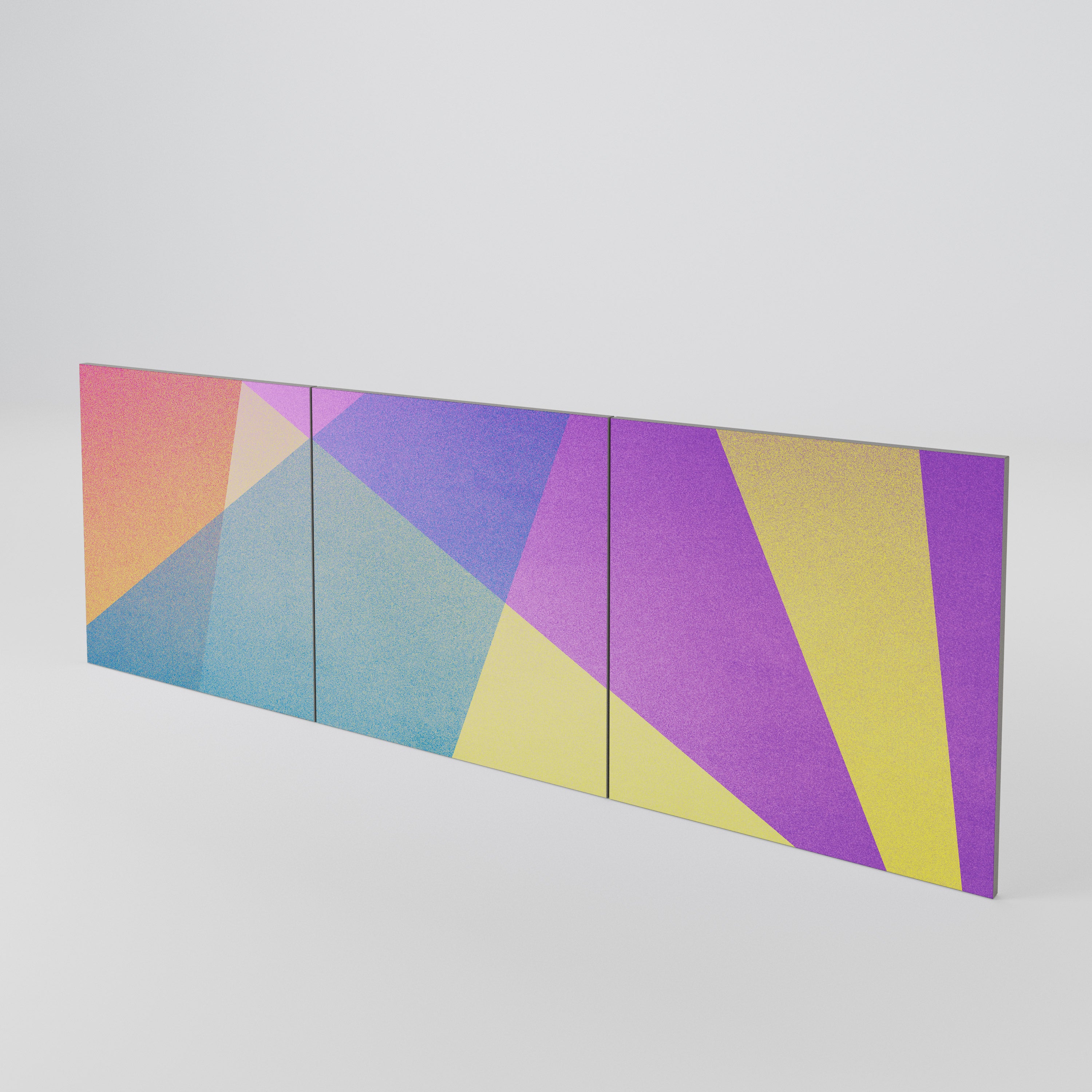 BRIGHT GEOMETRY Conjunto de 3 Portas para Aparador