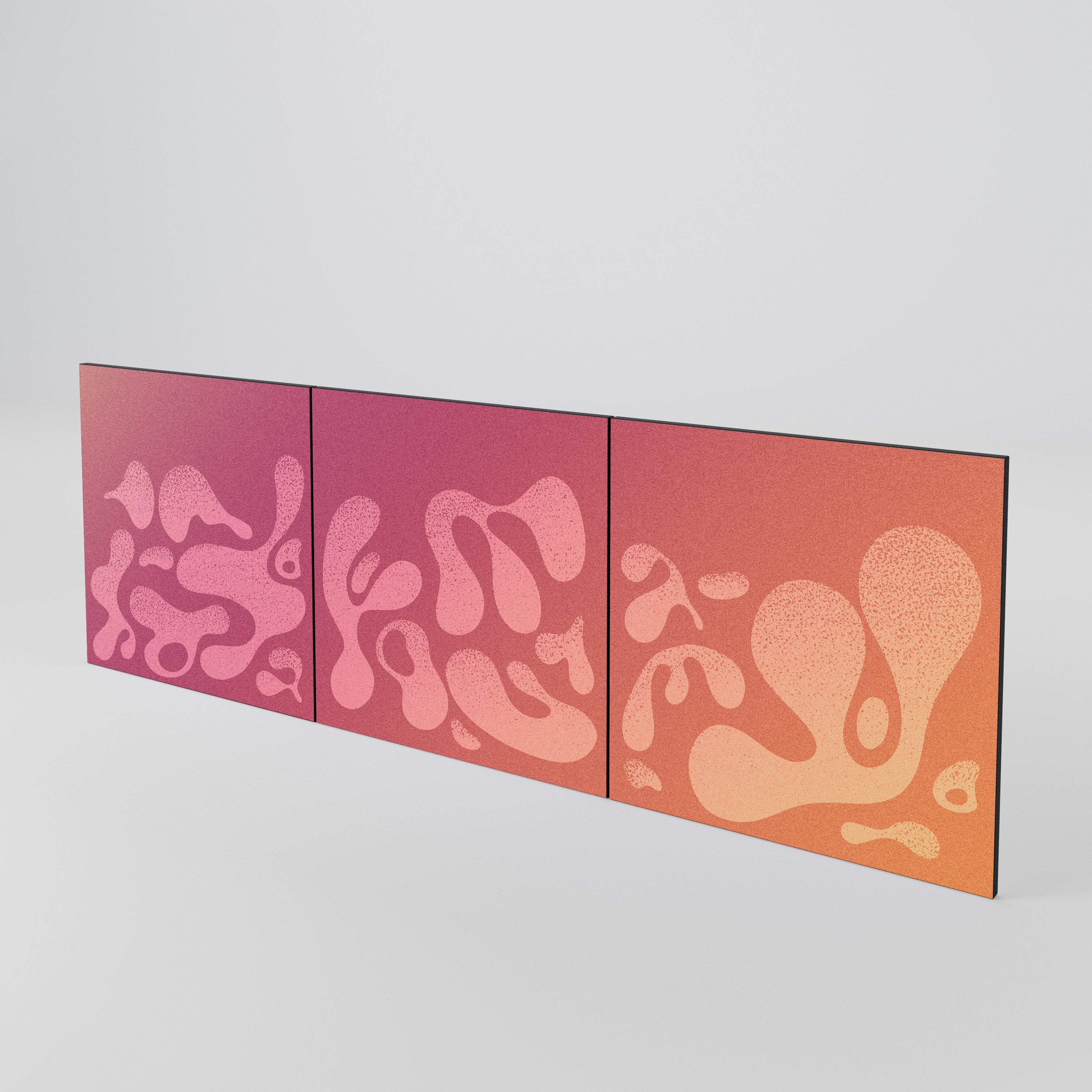 IRREGULAR PINK Conjunto de 3 Portas para Aparador