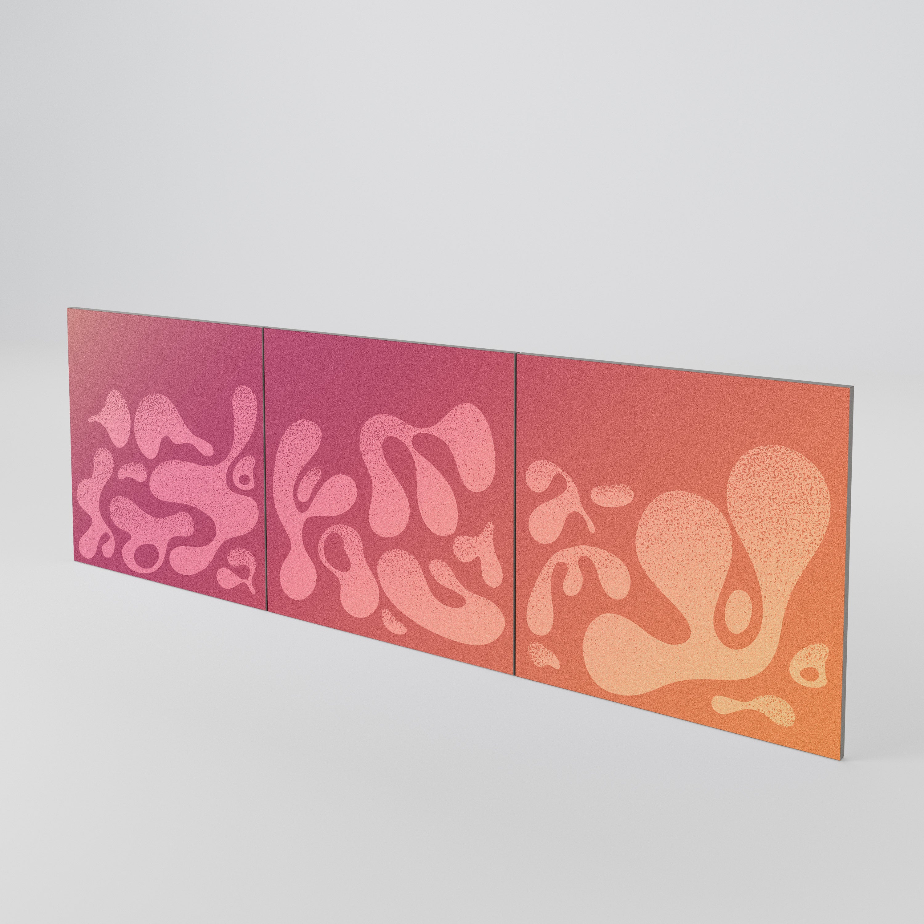 IRREGULAR PINK Conjunto de 3 Portas para Aparador