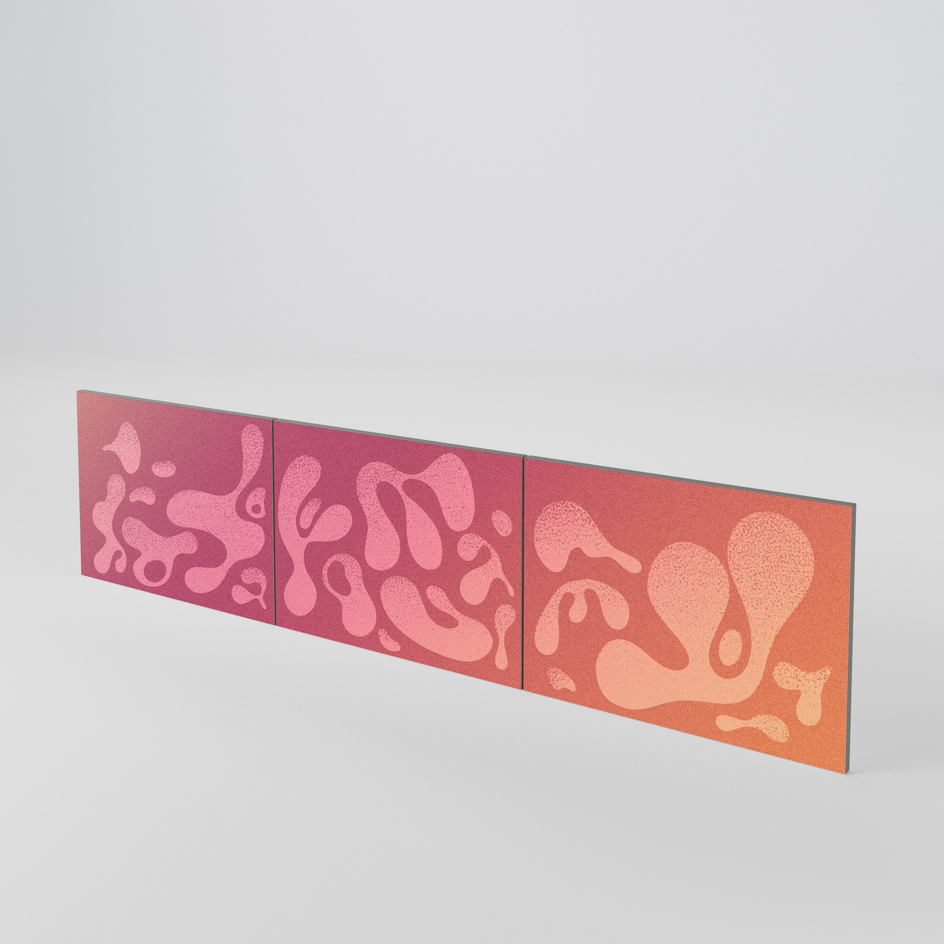 IRREGULAR PINK Conjunto de 3 Portas para Móvel de TV