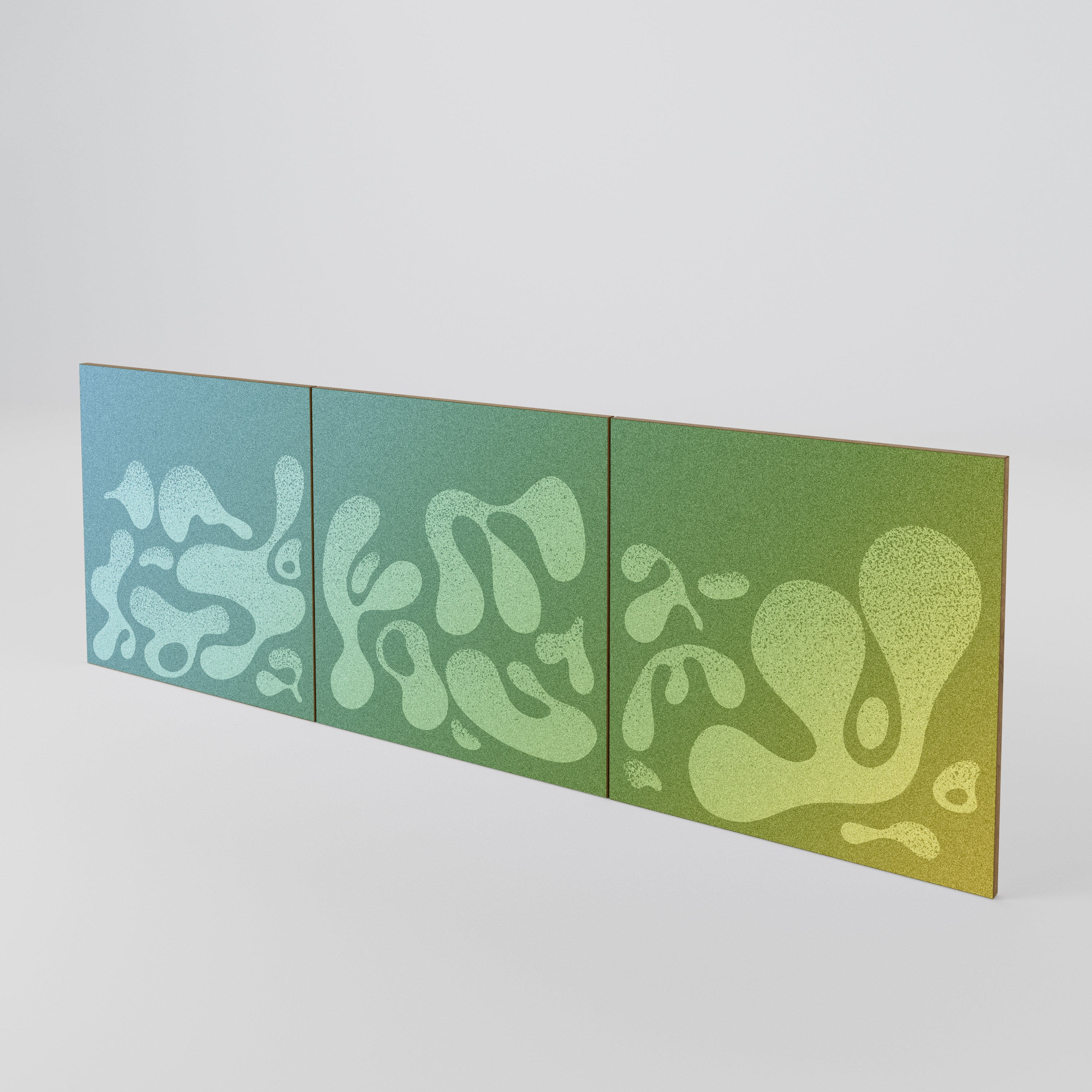 IRREGULAR BLUE Conjunto de 3 Portas para Aparador