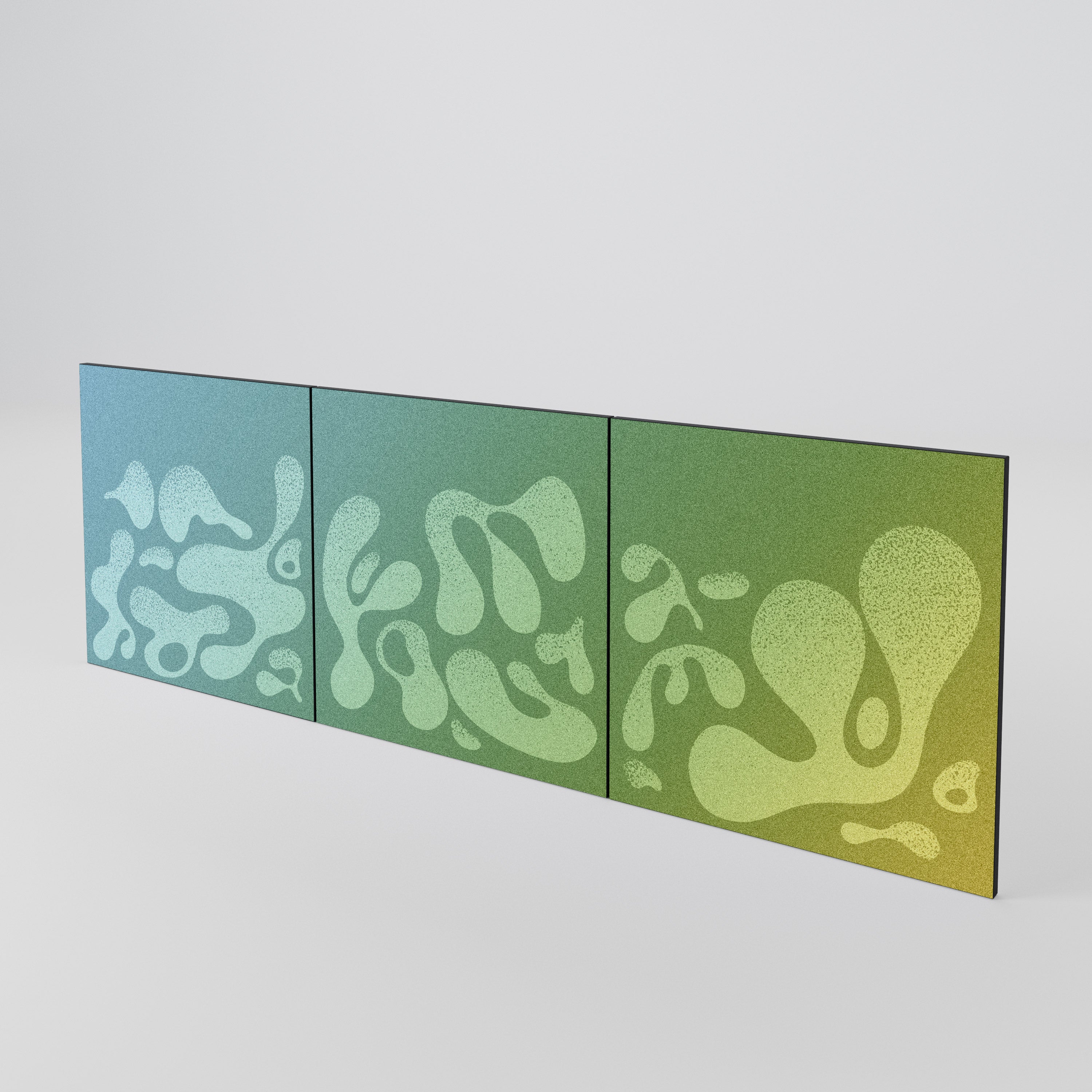 IRREGULAR BLUE Conjunto de 3 Portas para Aparador