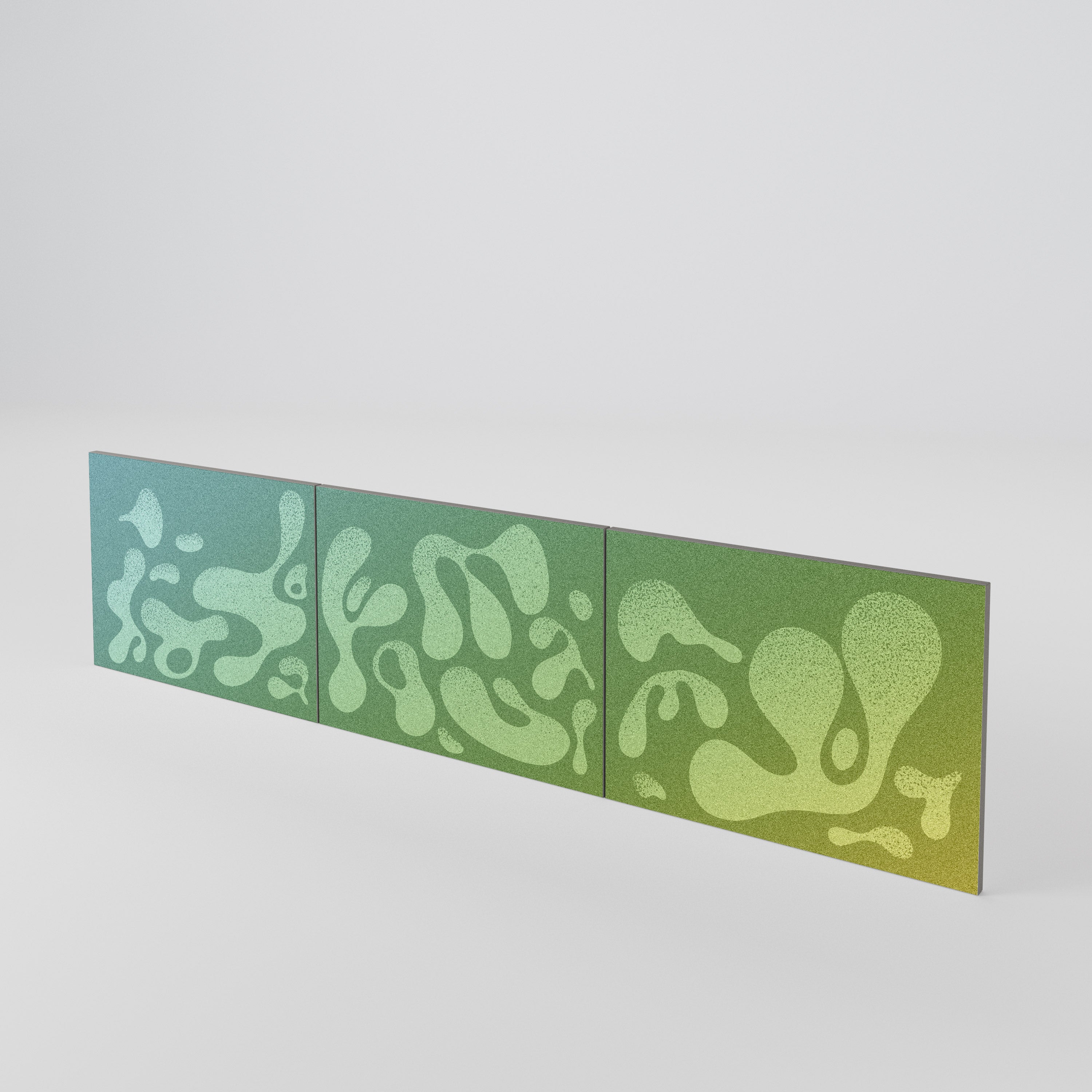 IRREGULAR BLUE Conjunto de 3 Portas para Móvel de TV