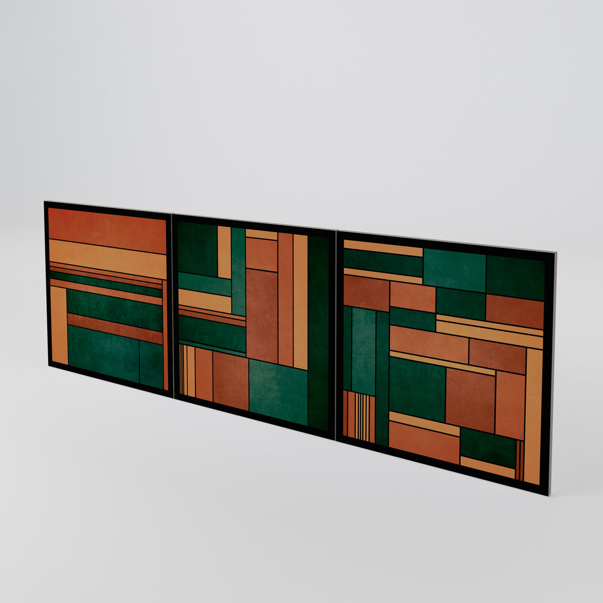 EARTHY FIGURES Conjunto de 3 Portas para Aparador