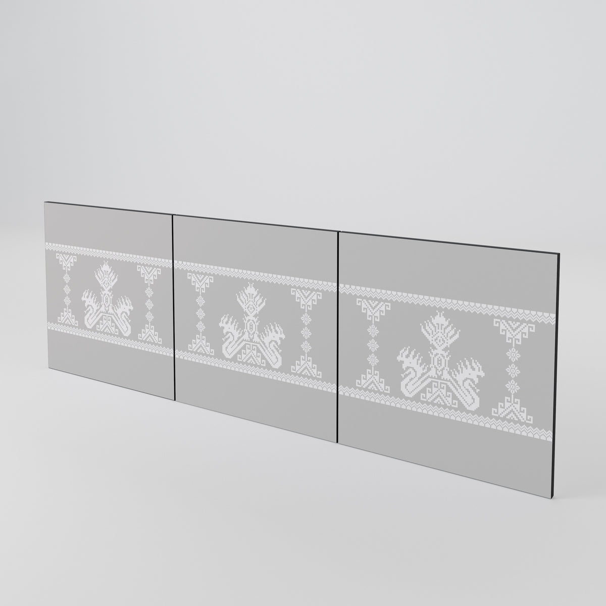 THAI GRAY Conjunto de 3 Portas para Aparador