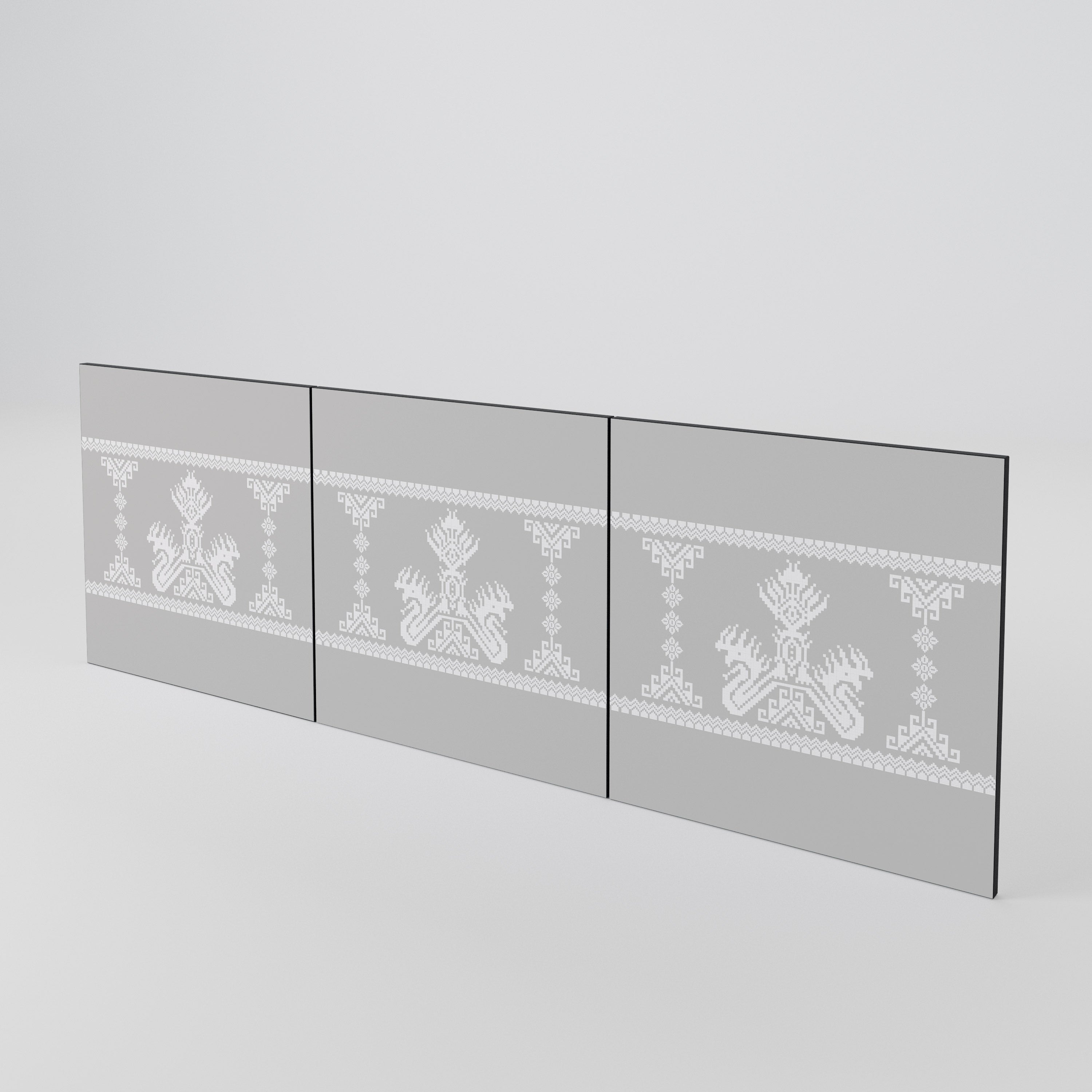 THAI GRAY 3-Piece Sideboard Door Set