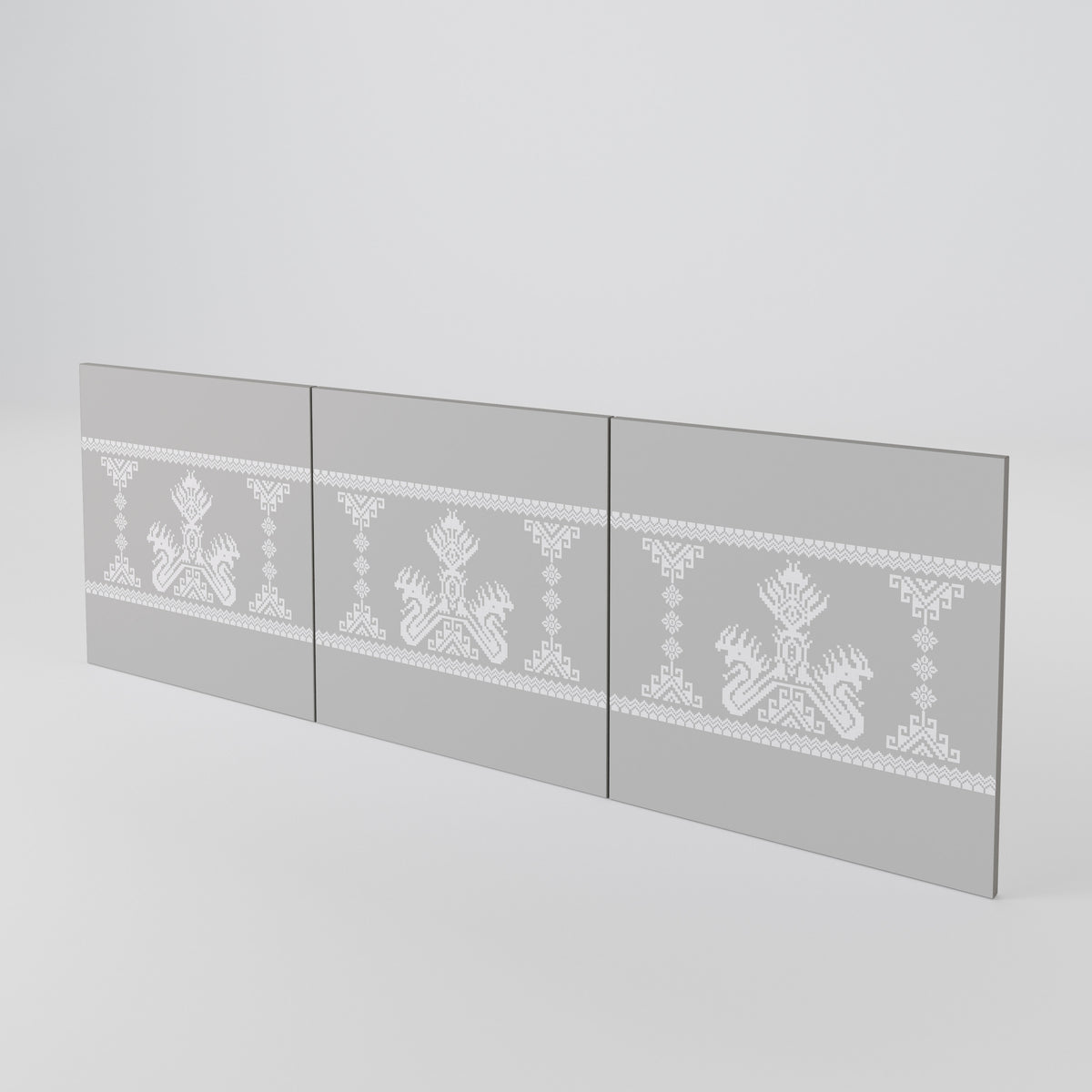 THAI GRAY Conjunto de 3 Portas para Aparador