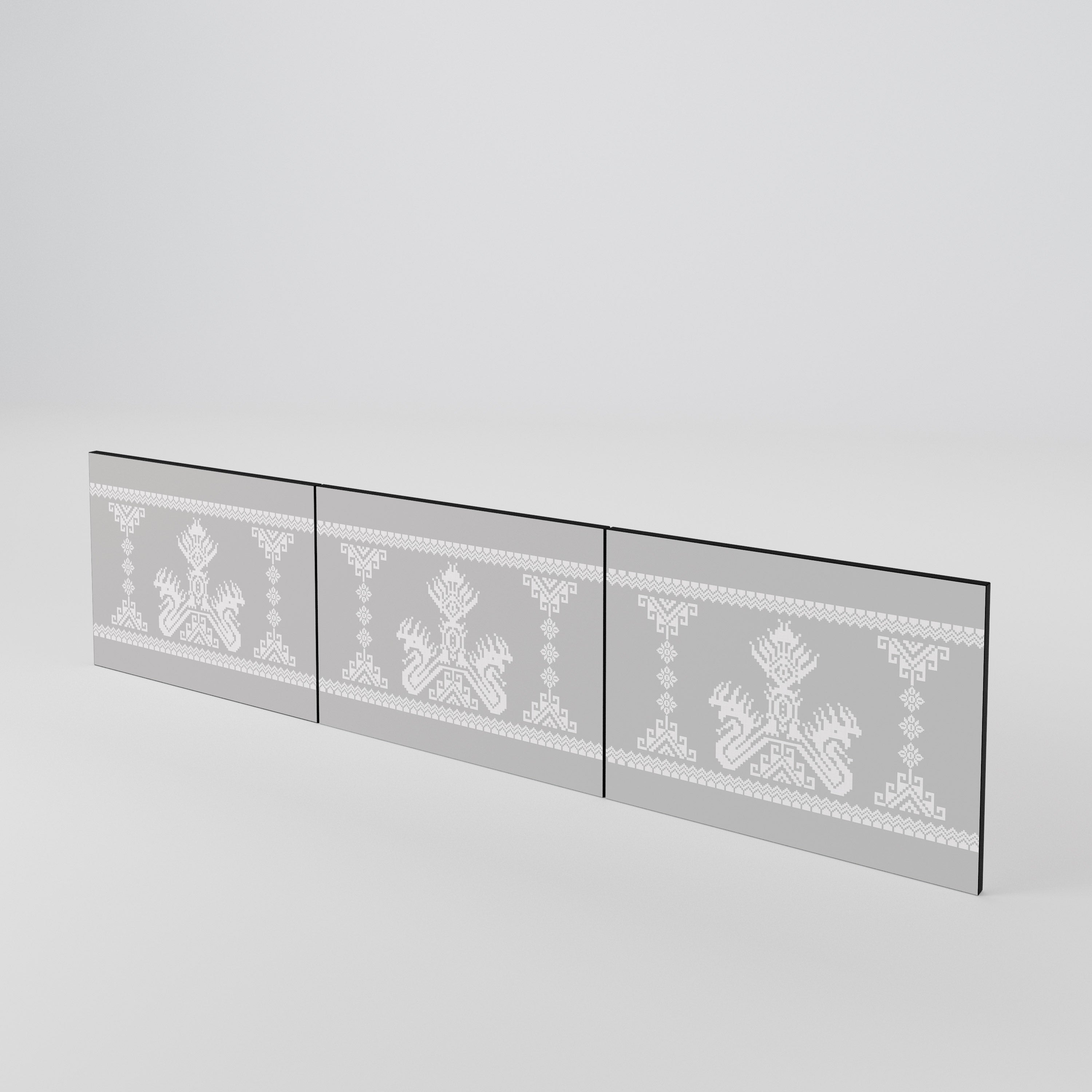 THAI GRAY Conjunto de 3 Portas para Móvel de TV