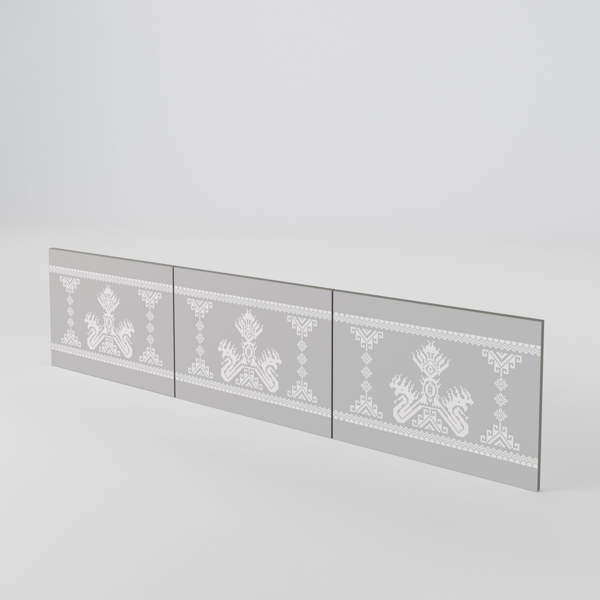THAI GRAY Conjunto de 3 Portas para Móvel de TV