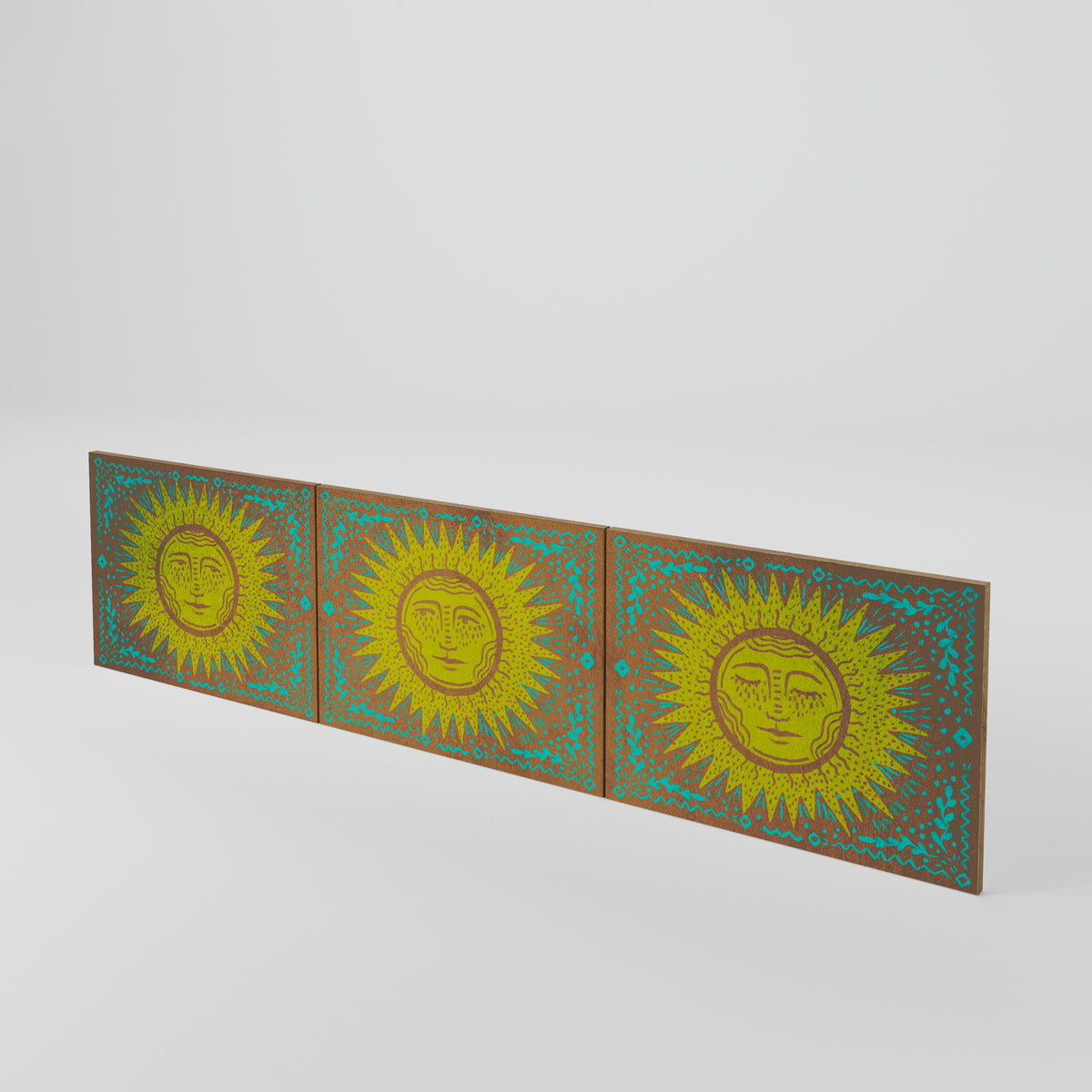 SUNSHINE EULOGY 3-Piece TV Cabinet Door Set