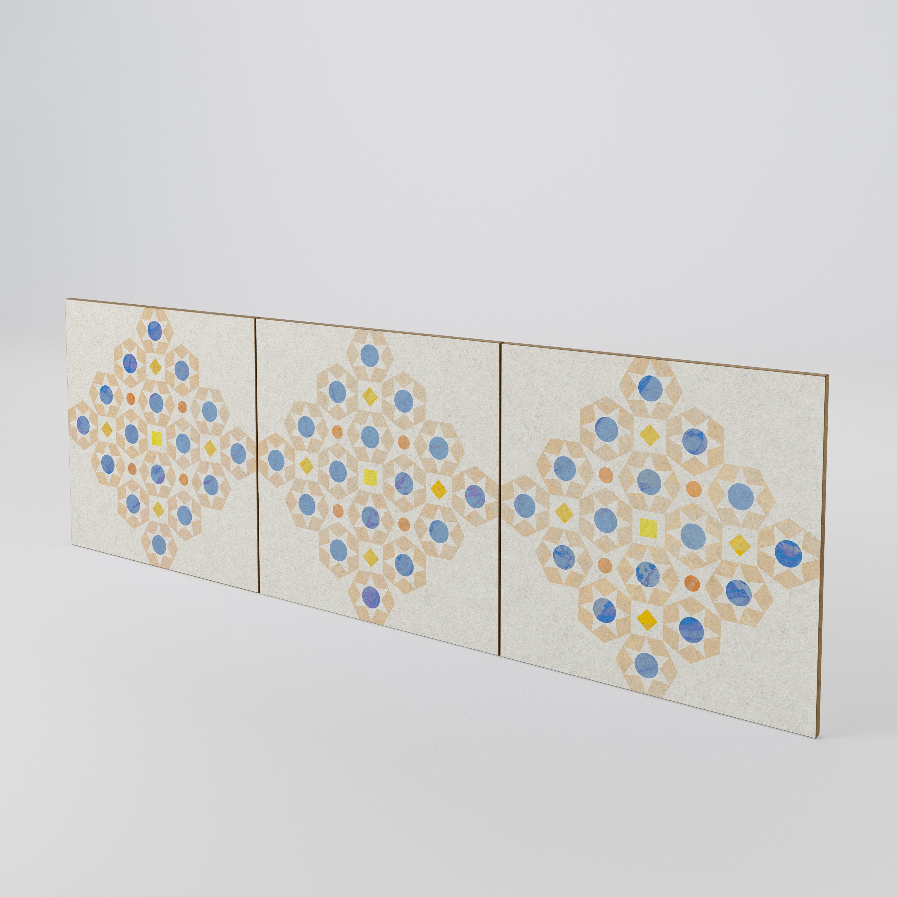 PATTERNED PRISM 3-Piece Sideboard Door Set