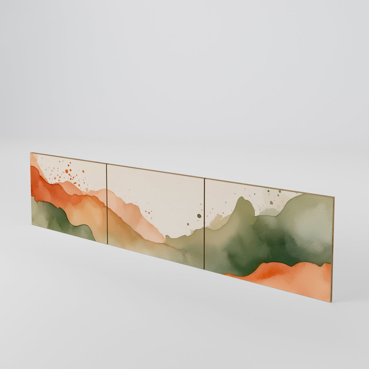 WATERCOLOUR PEAKS Conjunto de 3 Portas para Móvel de TV