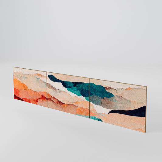 ABSTRACT LANDSCAPE Conjunto de 3 Portas para Móvel de TV