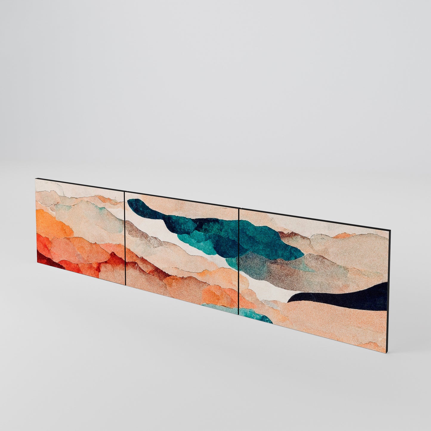 ABSTRACT LANDSCAPE Conjunto de 3 Portas para Móvel de TV