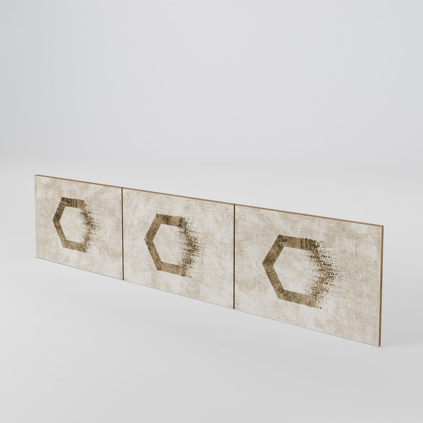 HEXAGONAL SHAPES Conjunto de 3 Portas para Móvel de TV