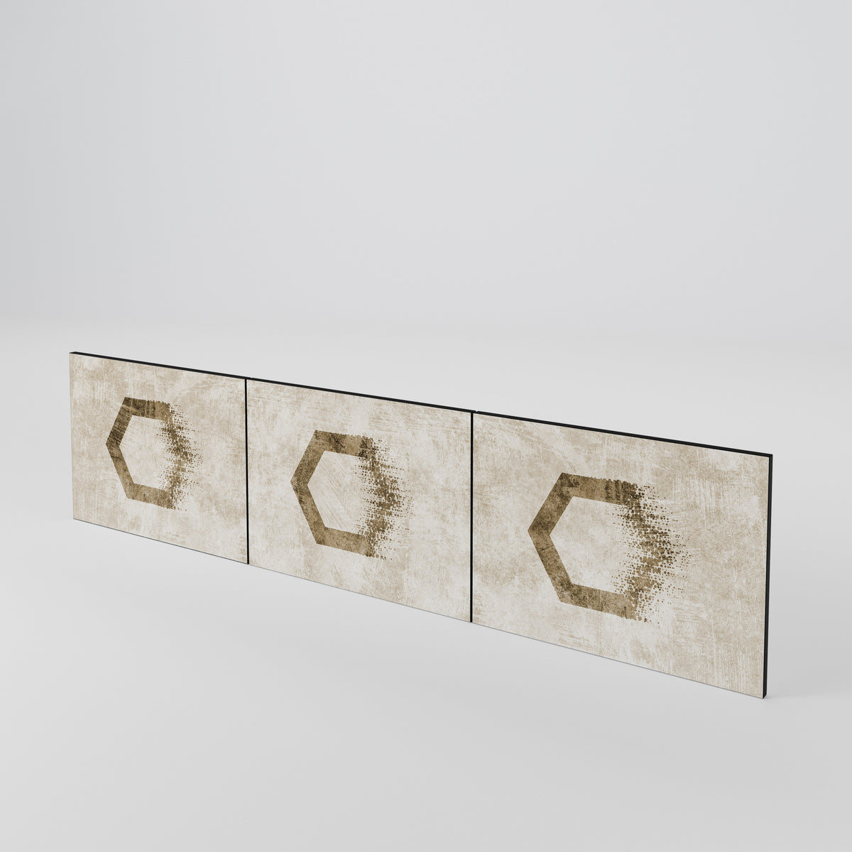 HEXAGONAL SHAPES Conjunto de 3 Portas para Móvel de TV