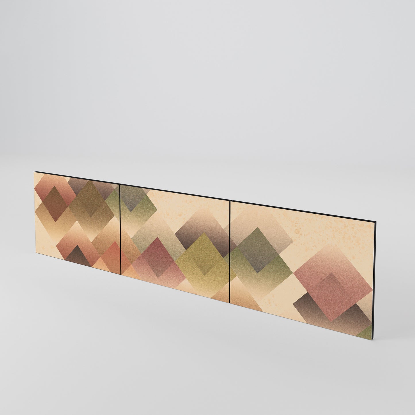 GEOMETRIC FUSION Conjunto de 3 Portas para Móvel de TV
