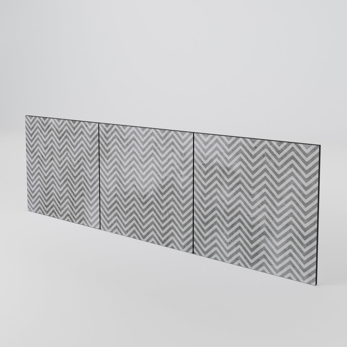 CONCRETE ZIG ZAG Conjunto de 3 Portas para Aparador