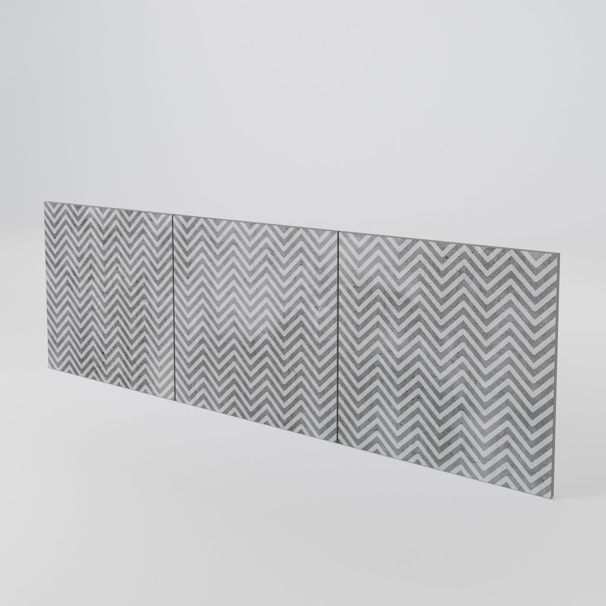 CONCRETE ZIG ZAG Conjunto de 3 Portas para Aparador