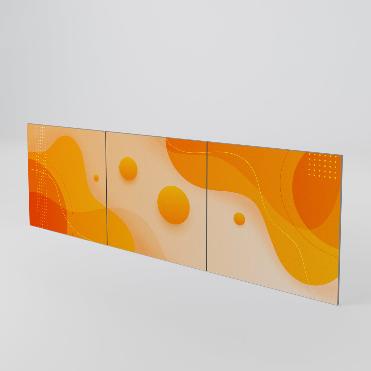 ORANGE ARRANGEMENT Conjunto de 3 Portas para Aparador
