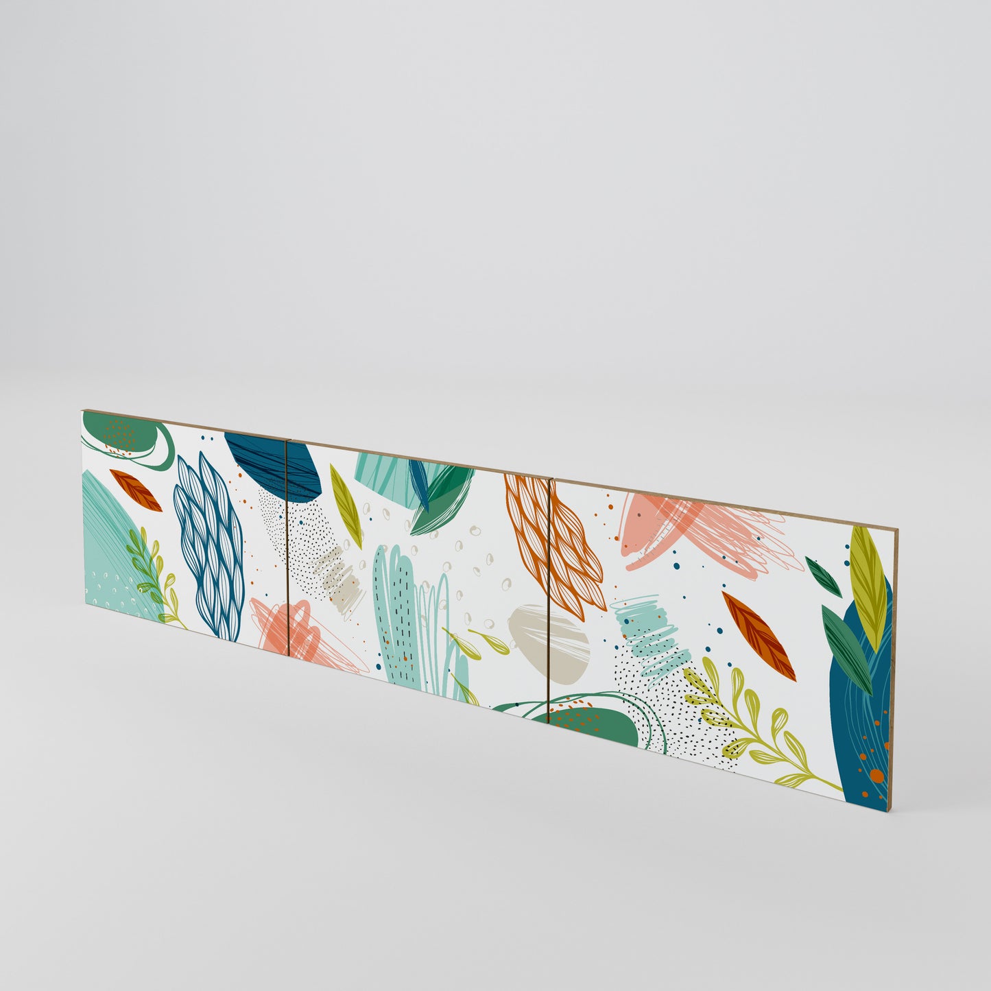 BOTANICAL HURRICANE Conjunto de 3 Portas para Móvel de TV