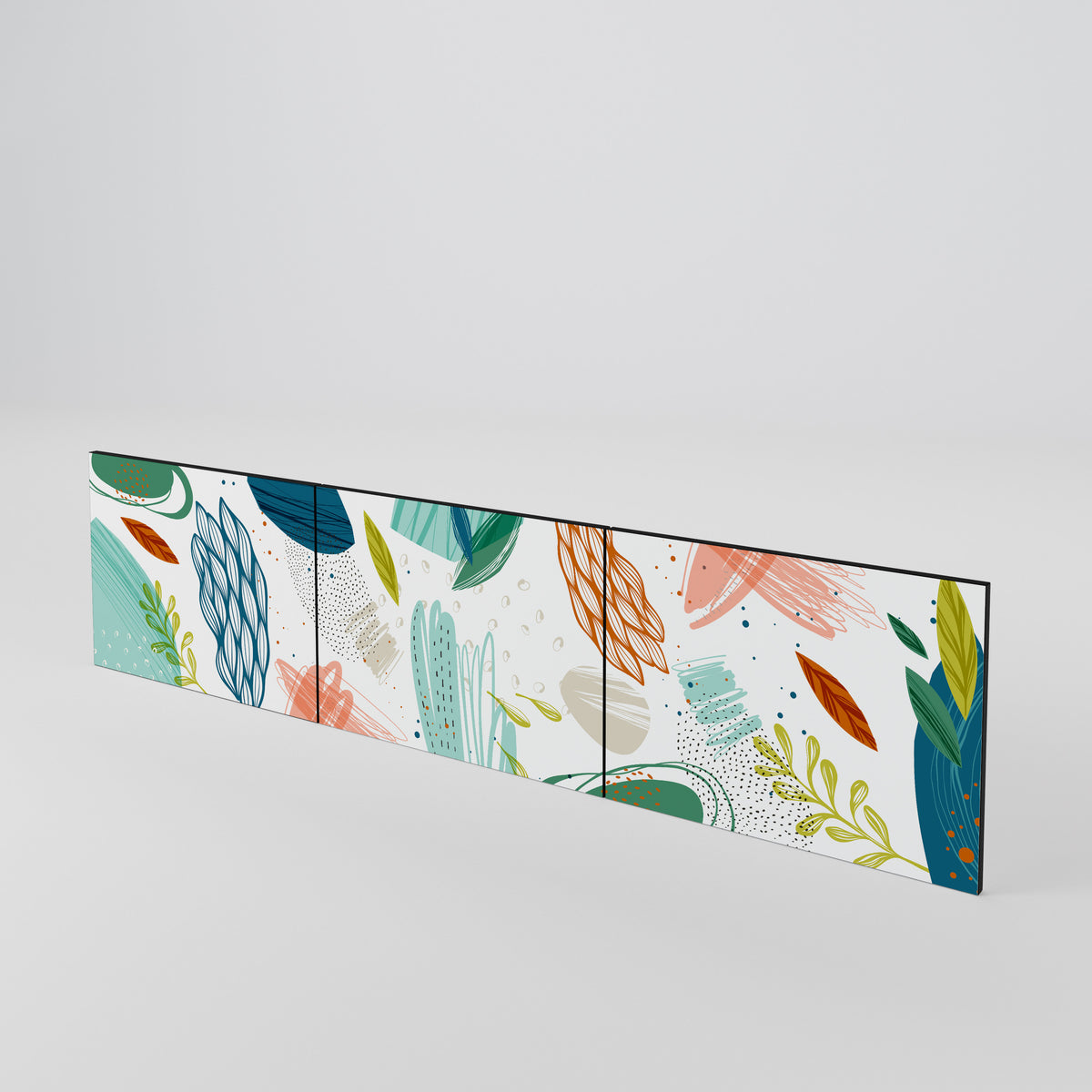 BOTANICAL HURRICANE Conjunto de 3 Portas para Móvel de TV