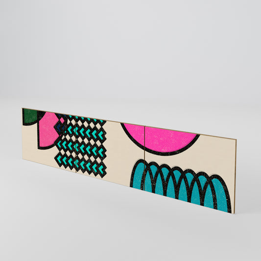 GEOMETRIC RHAPSODY Conjunto de 3 Portas para Móvel de TV