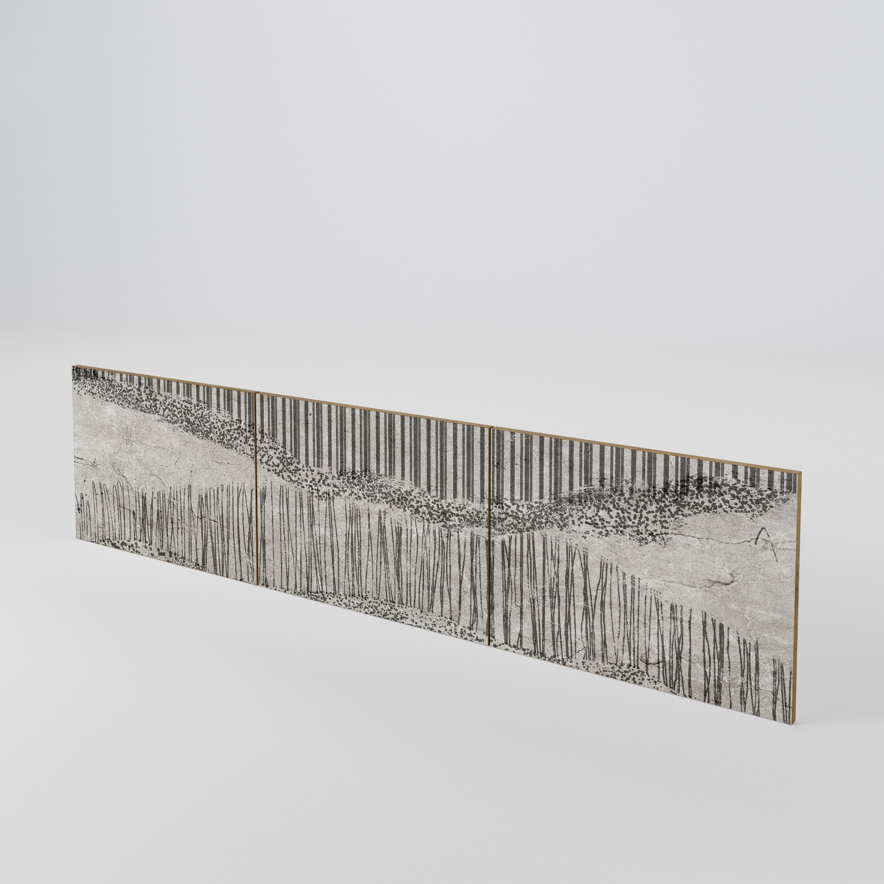 GRAIN LINES Conjunto de 3 Portas para Móvel de TV