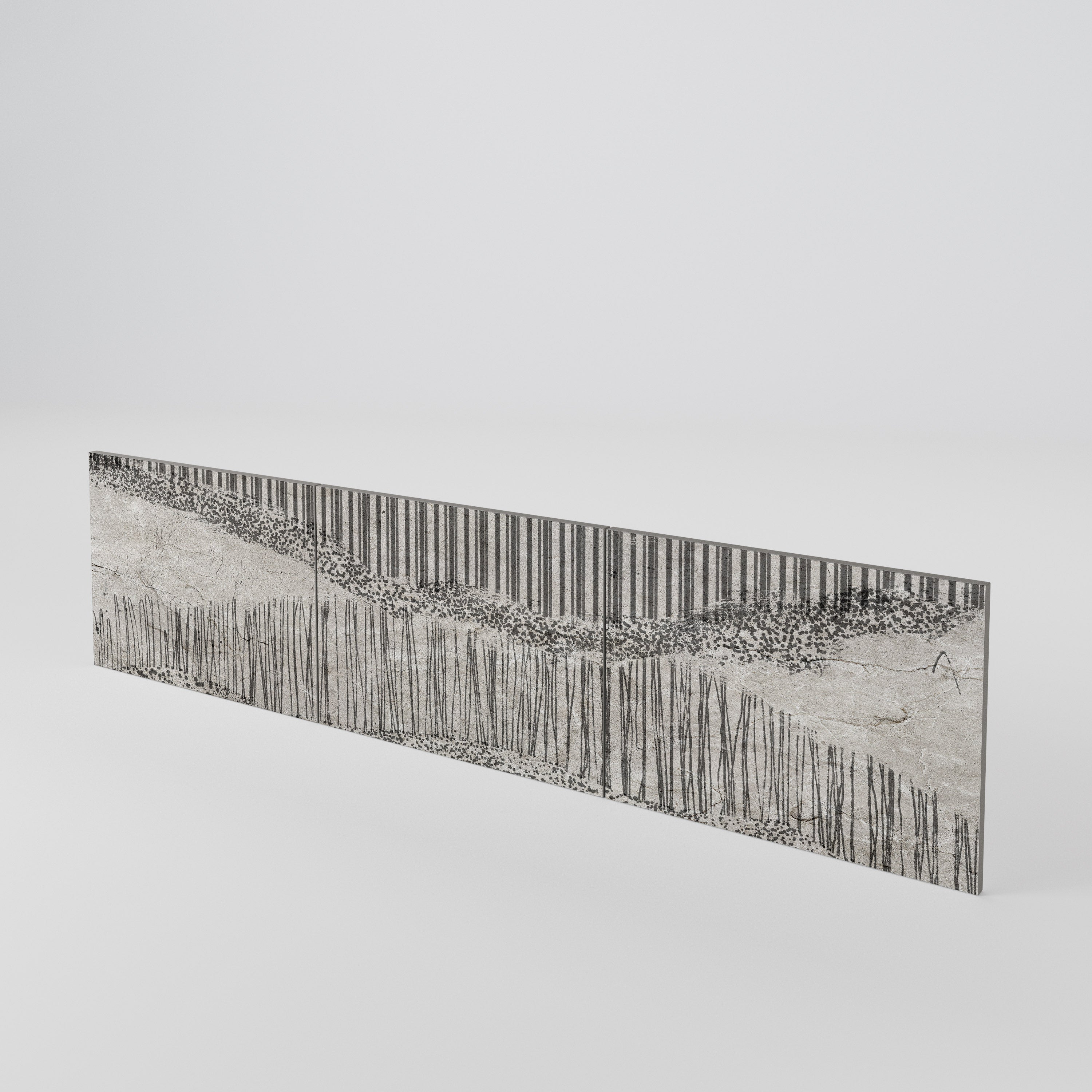 GRAIN LINES Conjunto de 3 Portas para Móvel de TV