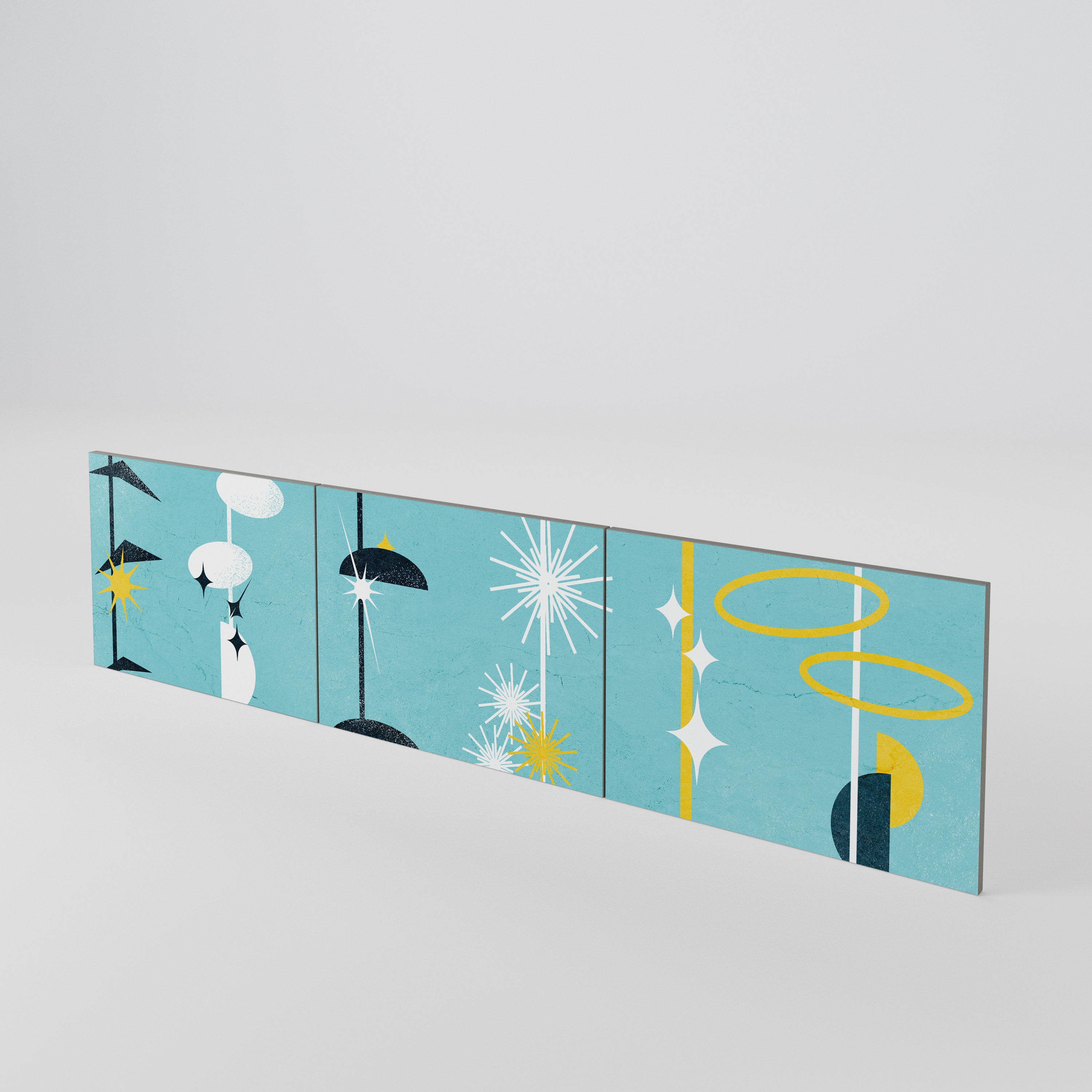 PATHS TO HAPPINESS 3-Piece TV Cabinet Door Set