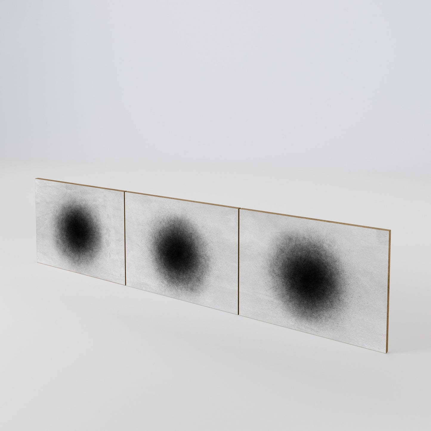 BLACK HOLE Conjunto de 3 Portas para Móvel de TV