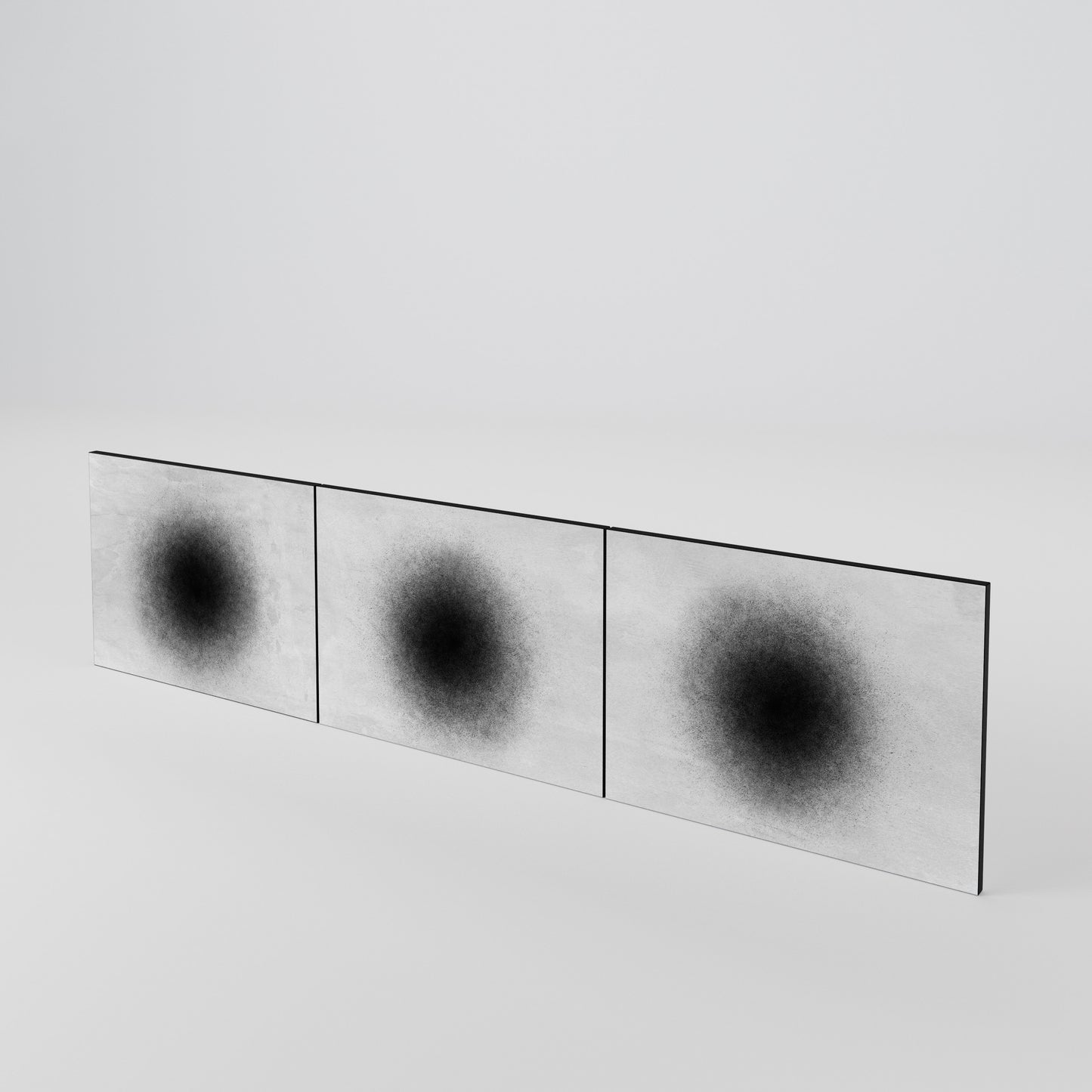 BLACK HOLE Conjunto de 3 Portas para Móvel de TV