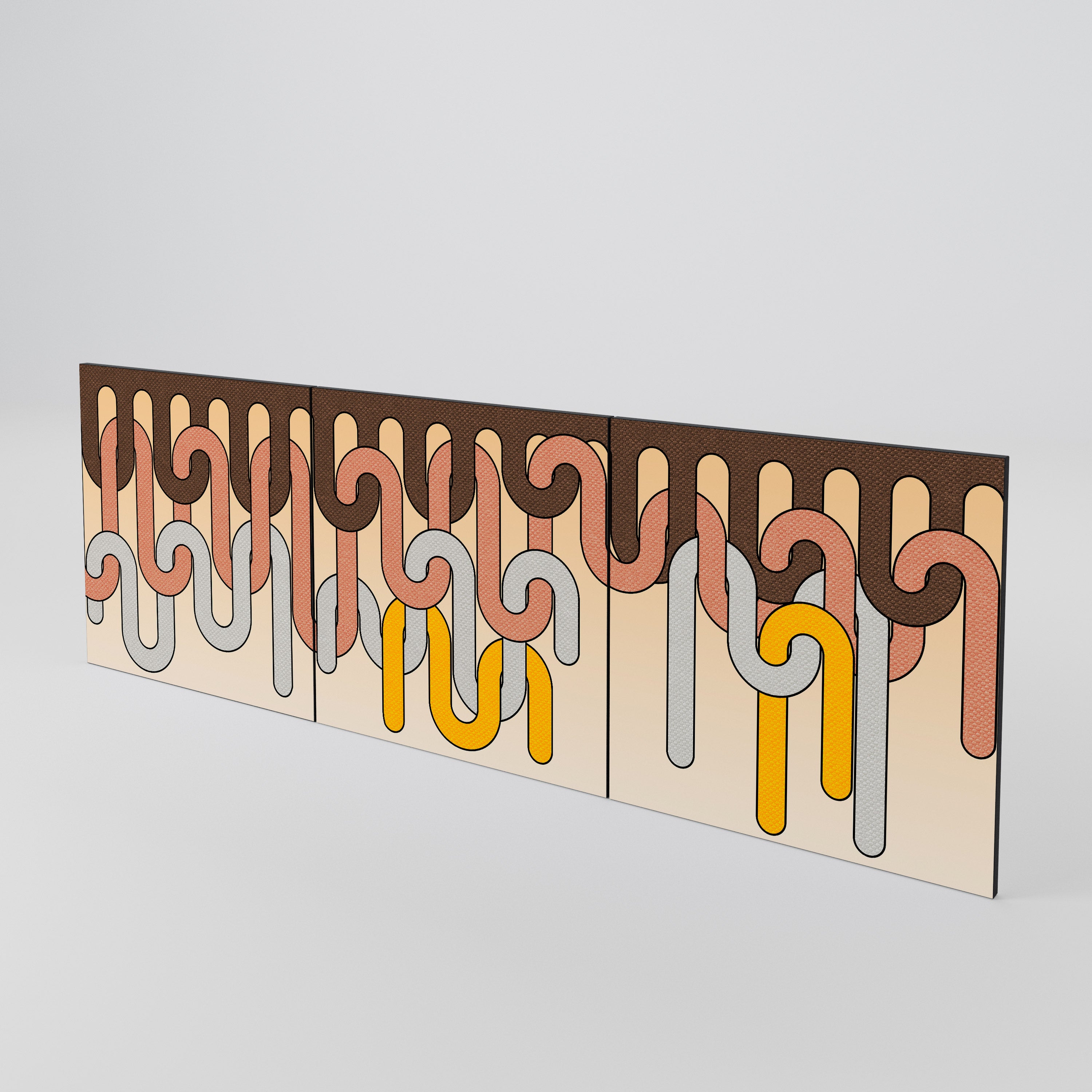 COLORFUL STRINGS Conjunto de 3 Portas para Aparador