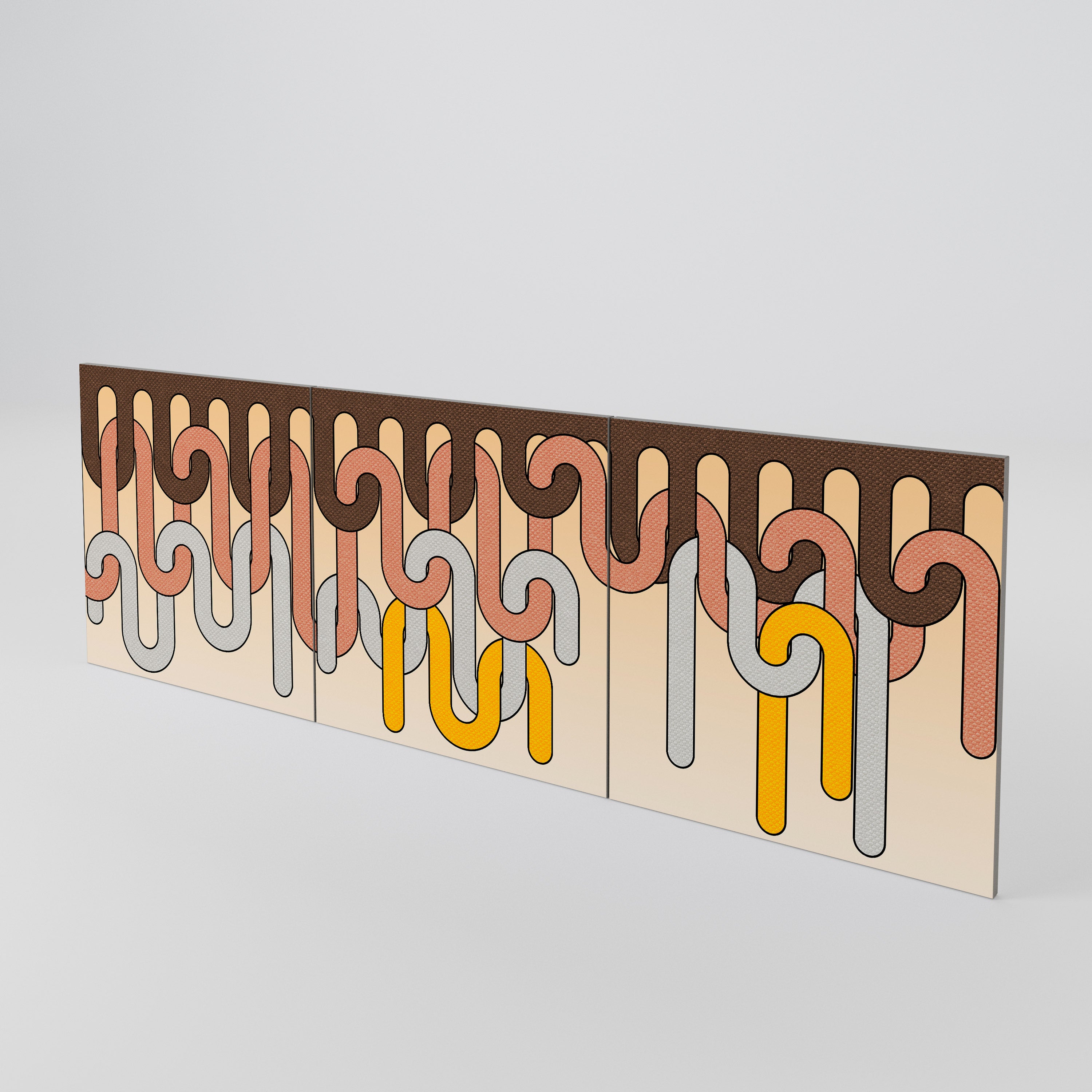 COLORFUL STRINGS Conjunto de 3 Portas para Aparador